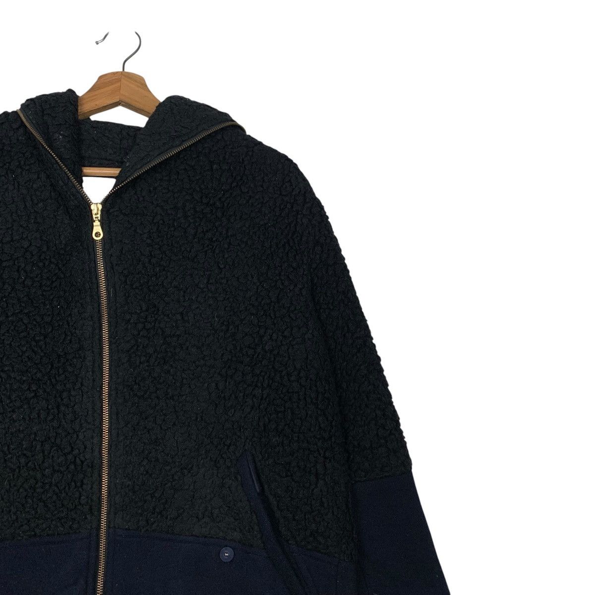 Japanese Brand FULHAM Fleece Wool Hybrid Overcoat Jacket #2249-C99 Size US M / EU 48-50 / 2 - 6 Thumbnail