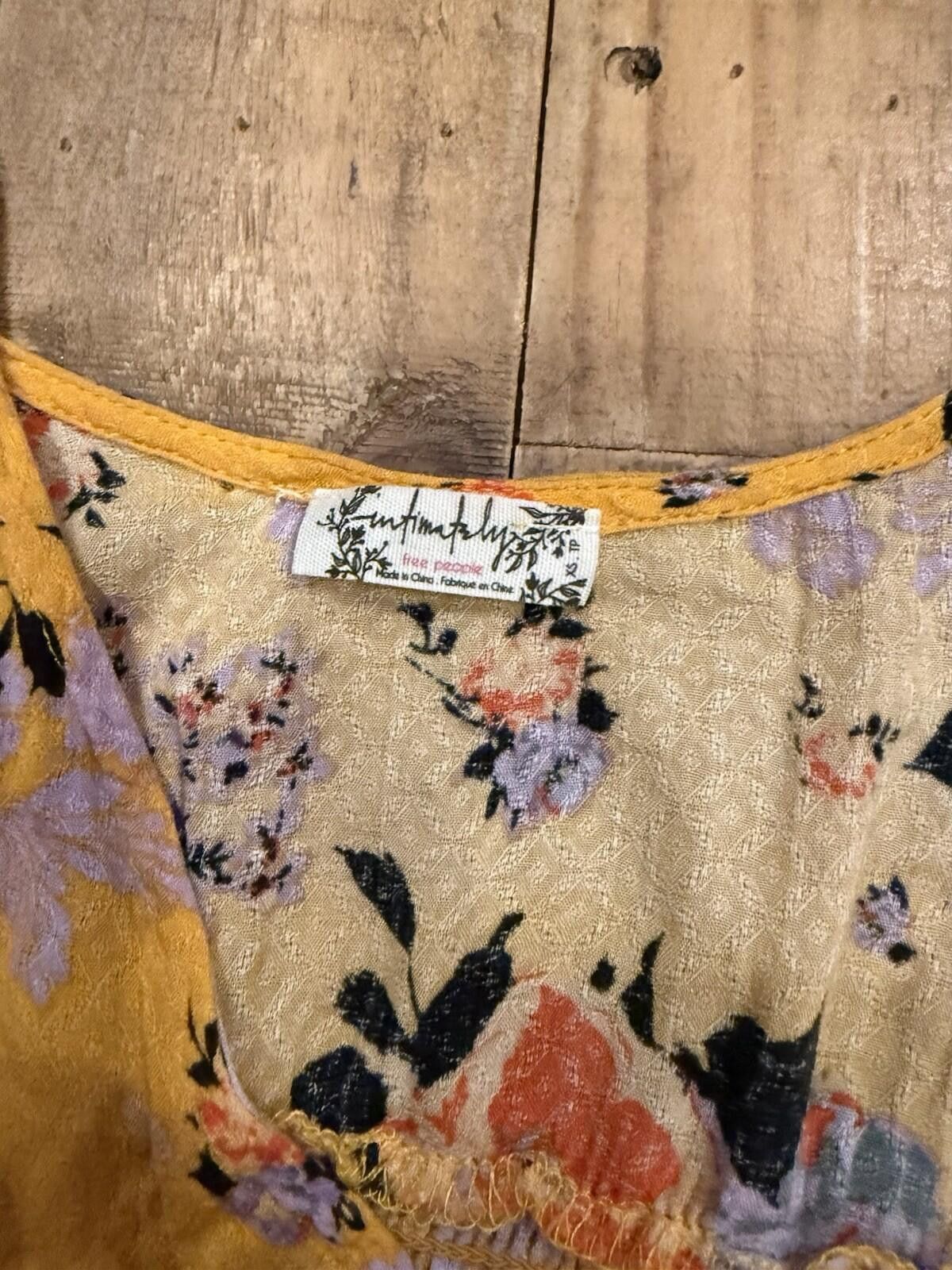 Free People Free People Ready For The Day Floral Maxi Slip Dress XS Size XS / US 0-2 / IT 36-38 - 9 Thumbnail