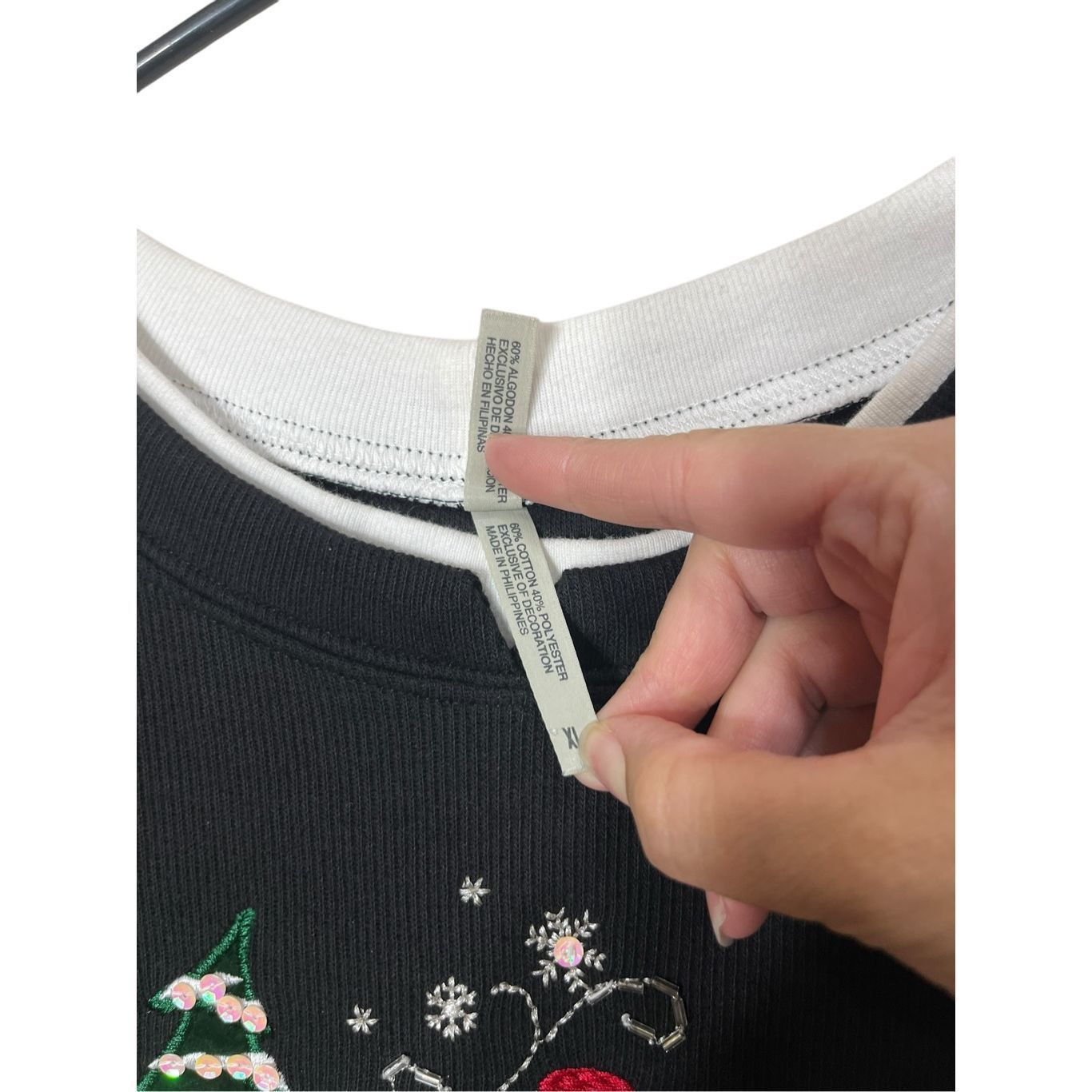 Other 90s Y2K Vintage White Stag Ladies Christmas Knit Pullover Sw Size XL / US 12-14 / IT 48-50 - 5 Thumbnail