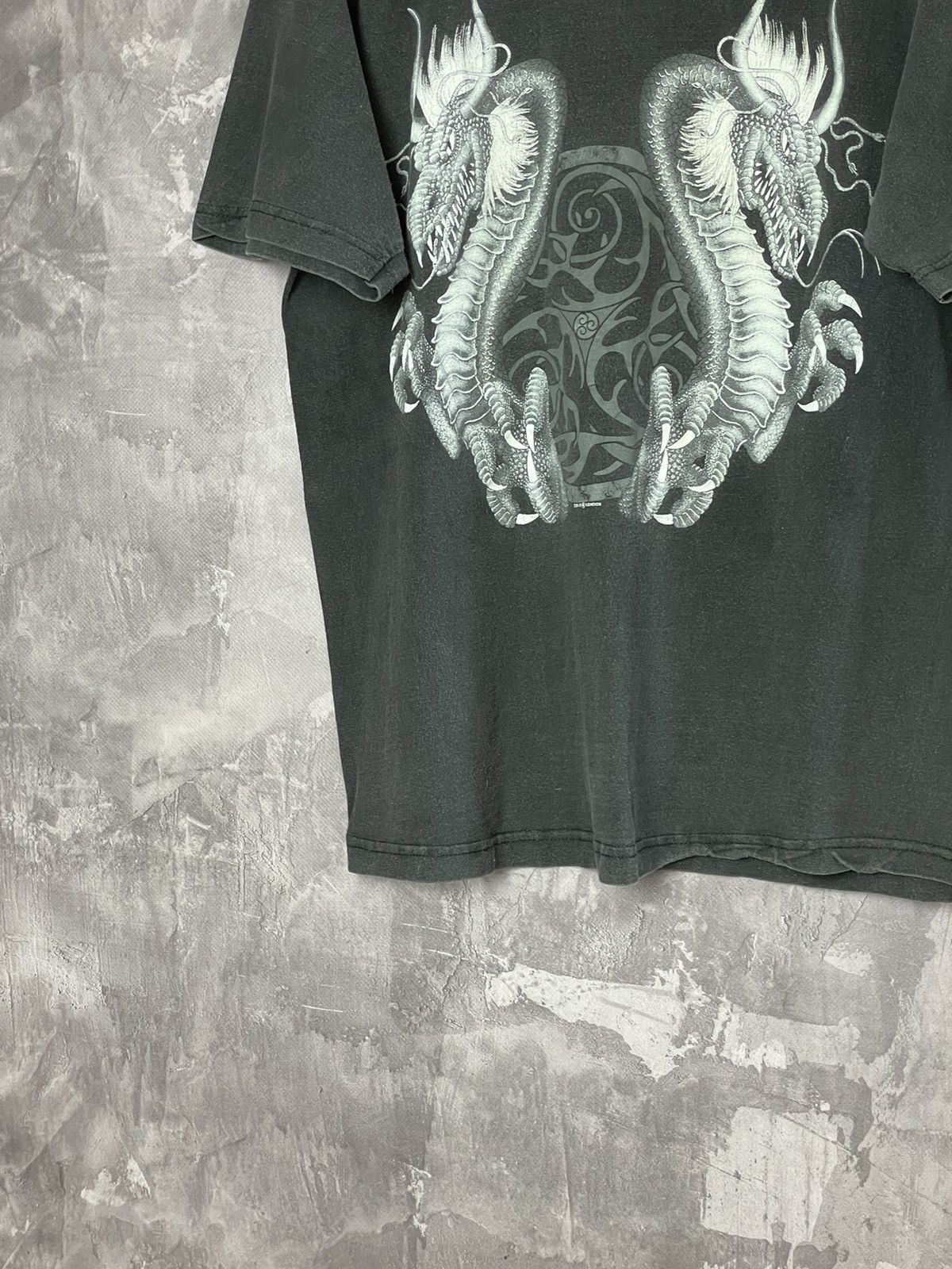 Japanese Brand × Vintage Vintage Y2K Tribal Dragon Yin Yang Gothic AOP Tee Size US S / EU 44-46 / 1 - 6 Thumbnail