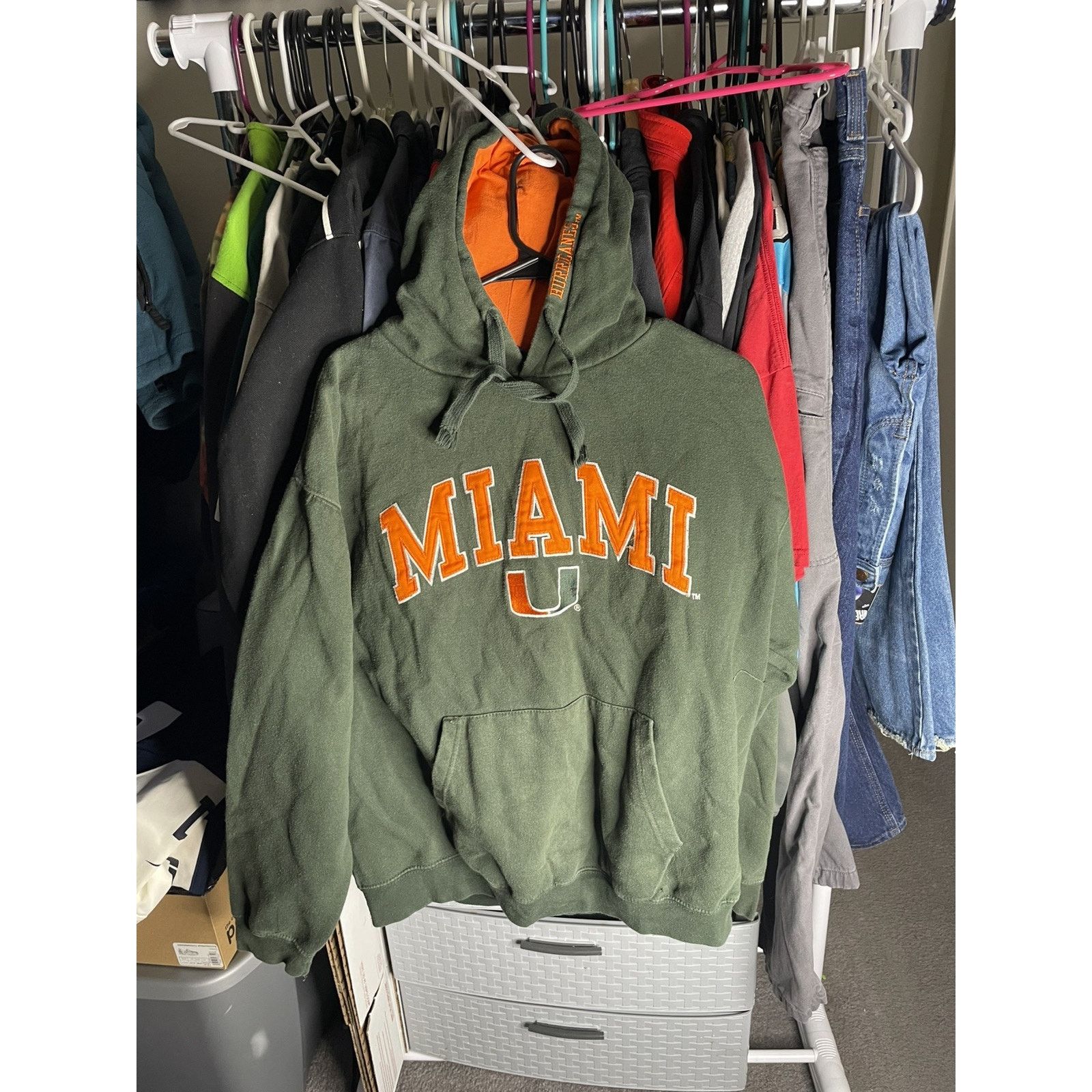 Stadium Goods Size XL- Vintage Old Varsity Brand Miami Hurricanes Hoodie Size US XL / EU 56 / 4 - 1 Thumbnail