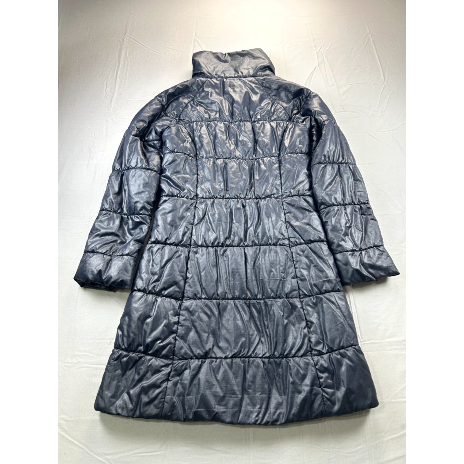 Patagonia Patagonia Jacket Women Long Puffer Coat XS Navy Hooded Winter Quilted Size XS / US 0-2 / IT 36-38 - 3 Thumbnail