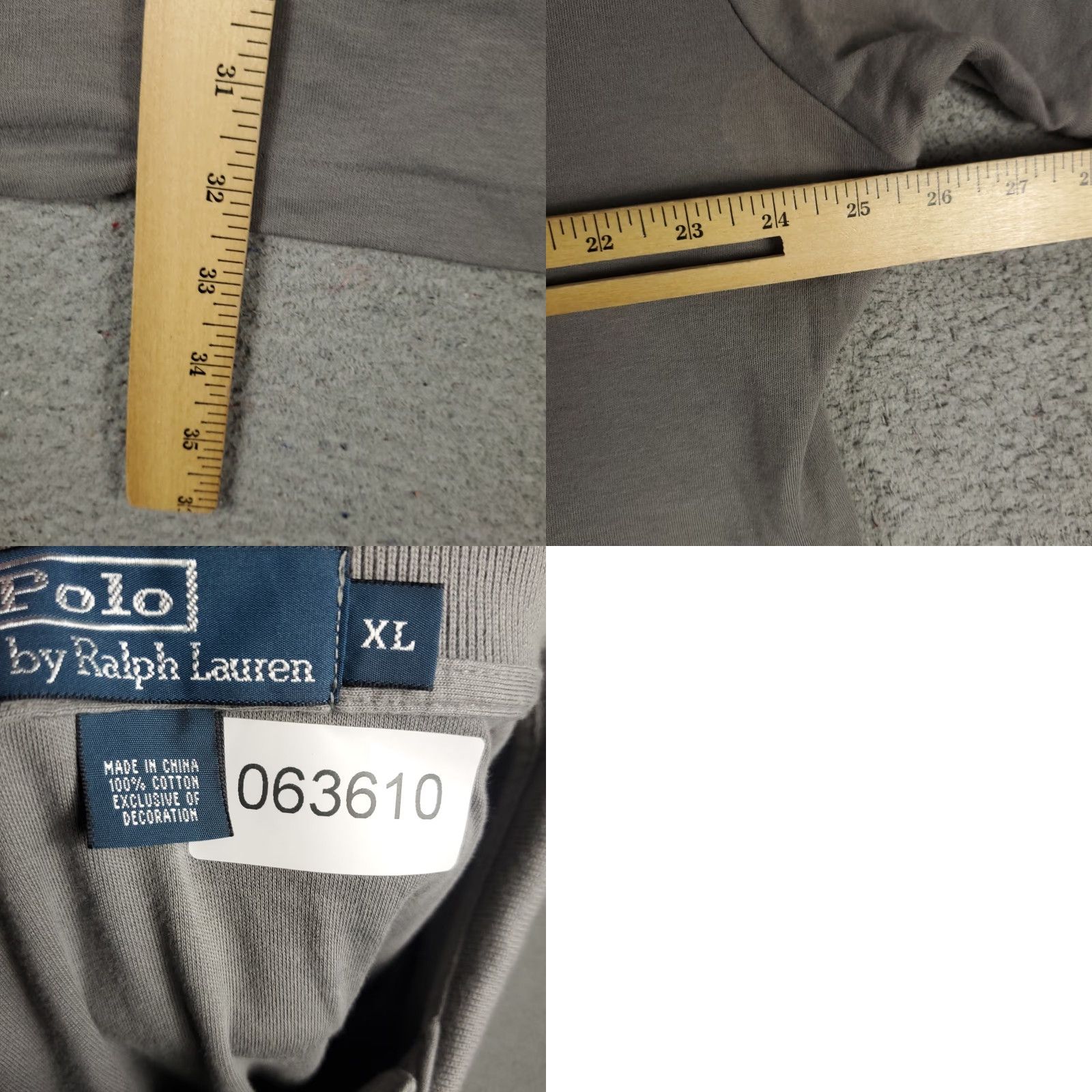 Ralph Lauren Ralph Lauren Polo Shirt Mens XL Gray Casual Short Sleeve Solid Logo Size US XL / EU 56 / 4 - 8 Thumbnail