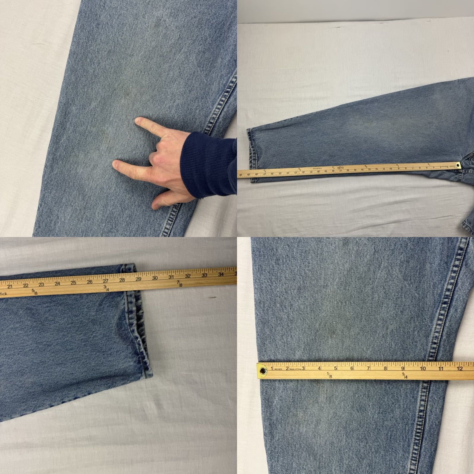 Levi's VINTAGE Levis 560 Loose Tapered Pants Adult 36x30 Blue 90s American Red Tab Mens Hipster Size US 36 / EU 52 - 8 Thumbnail