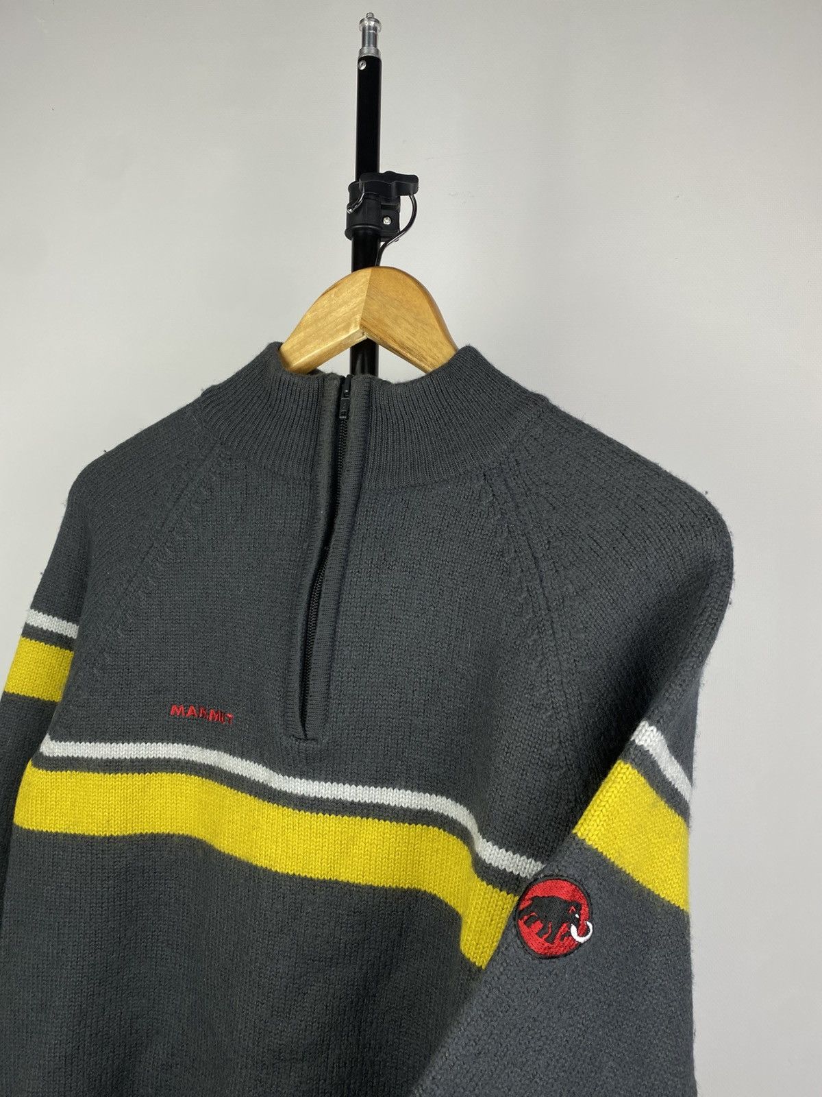 Mammut × Vintage Vintage 90s Mammut 1/4 Zip Knitted Sweater Size US S / EU 44-46 / 1 - 3 Thumbnail