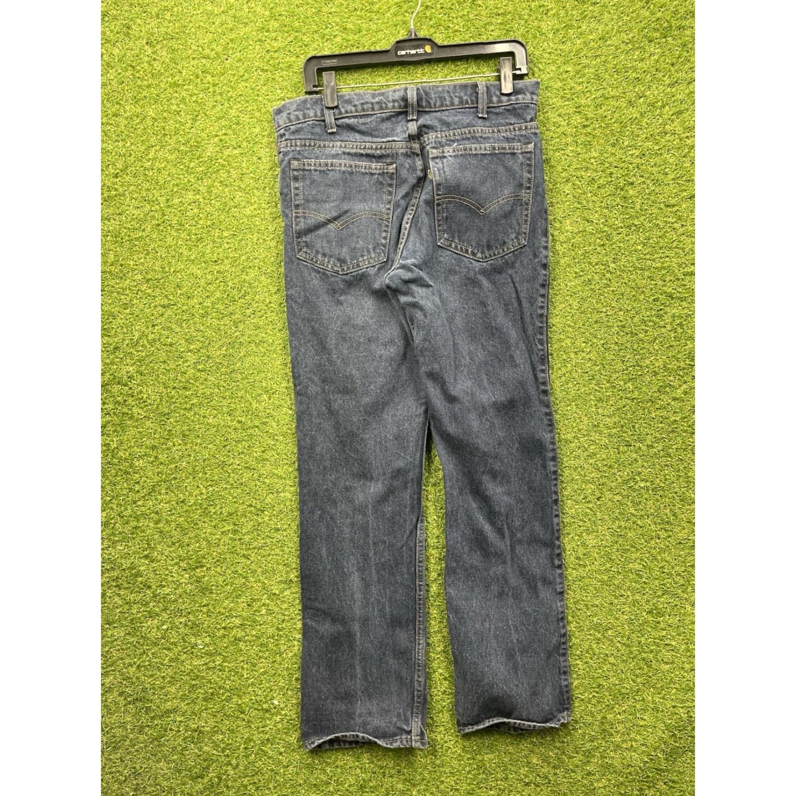 Levi's VINTAGE Levi's Jeans Mens 30x32 Levi's Jeans 30 Jeans Regular Blue USA 80s Mens Leather Tab Straight 5-Pocket Comfort Dylan? Size US 30 / EU 46 - 7 Thumbnail