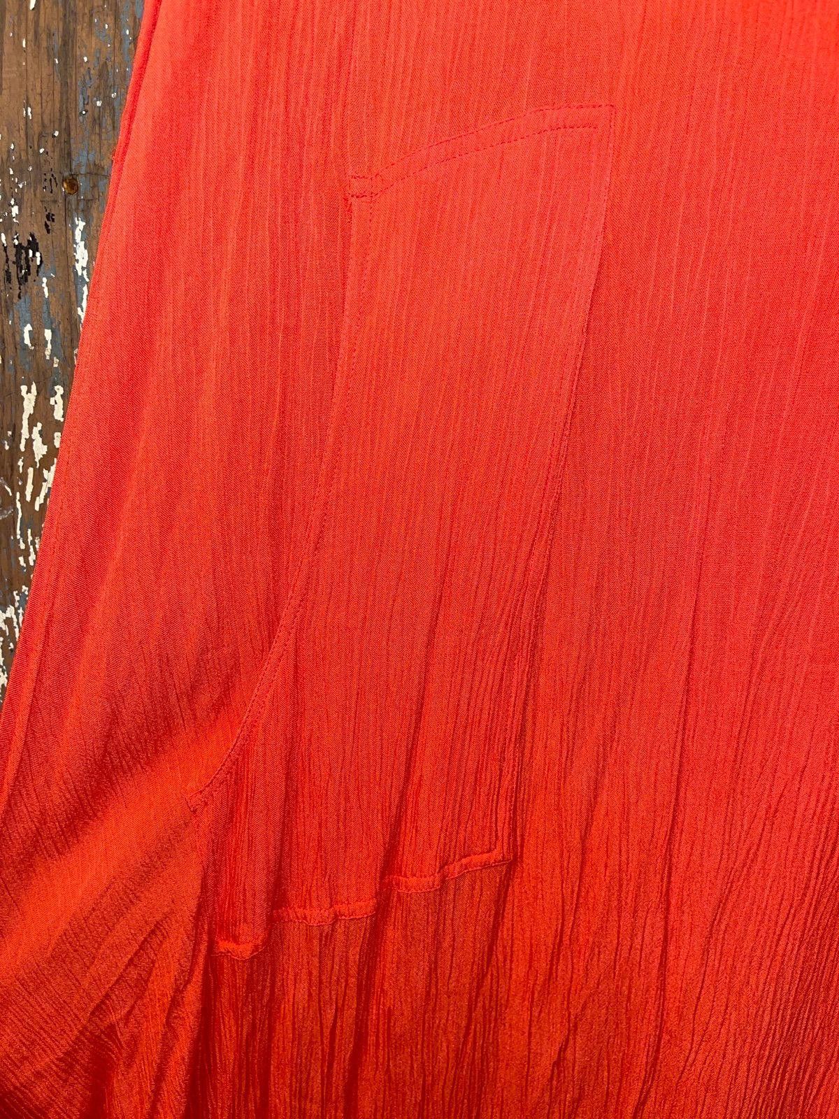 Designer Fun Kaktus womens dress, size XXL, red orange Size XXL / US 16-18 / IT 52-54 - 3 Thumbnail