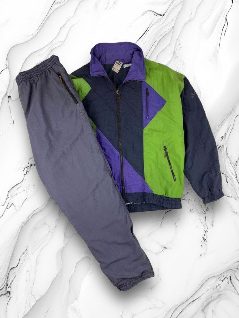 Puma × Vintage Vintage Puma Nylon Sport Suit Tracksuit y2k drill Size US 40 / EU 56 - 1 Thumbnail