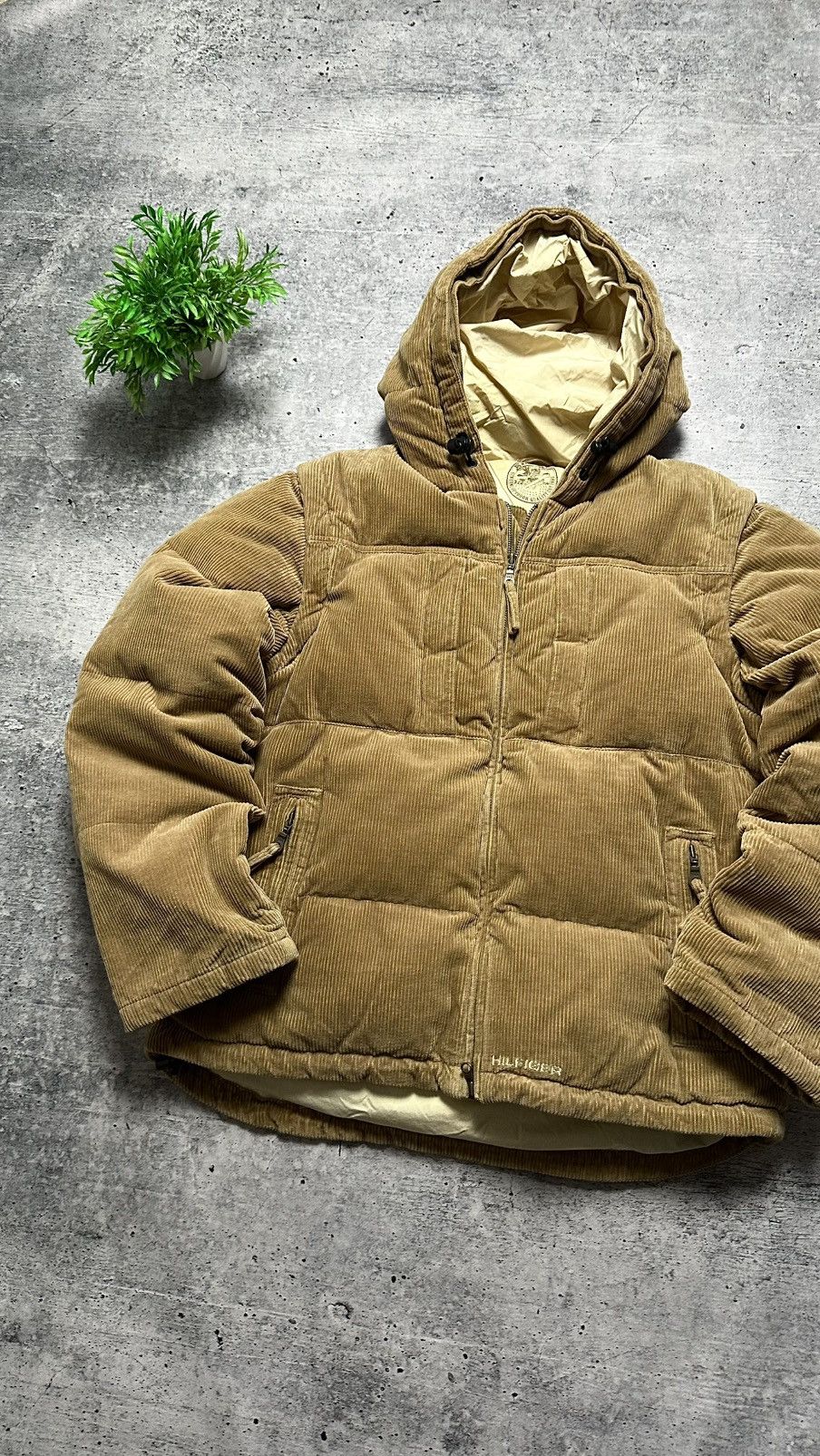 Tommy Hilfiger Vintage 90s Tommy Hilfiger Velvet Down Transformer Jacket Size US M / EU 48-50 / 2 - 2 Thumbnail