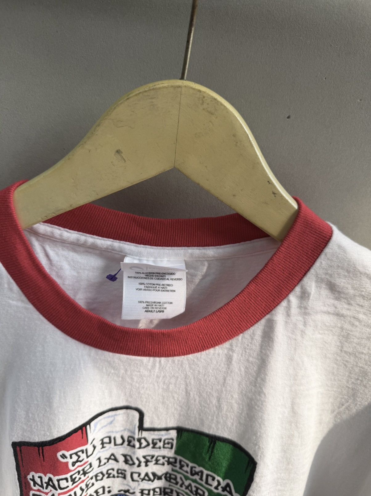 Vintage Vintage Ringer Tee Raices Designs Mexican Flag Graphic Size US L / EU 52-54 / 3 - 2 Thumbnail