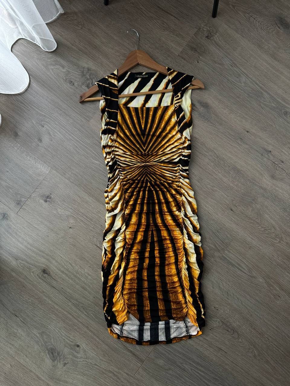 Japanese Brand × Roberto Cavalli × Vintage Vintage Roberto Cavalli Spring Striped Evening Womens Dress Size XS / US 0-2 / IT 36-38 - 4 Thumbnail