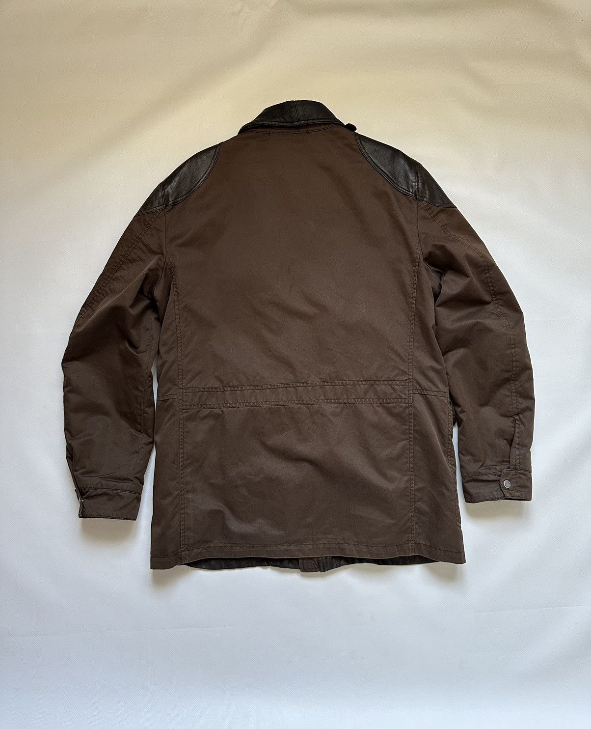 Vintage 2005AW C.P.COMPANY MADE IN ITARY LEATHER SWITCHING COAT Size US M / EU 48-50 / 2 - 21 Thumbnail