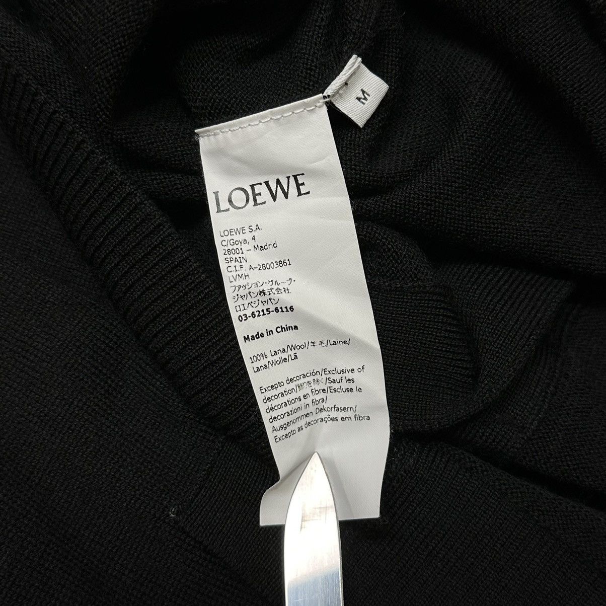 Loewe Loewe wool Cardigan black size m Size US M / EU 48-50 / 2 - 6 Thumbnail