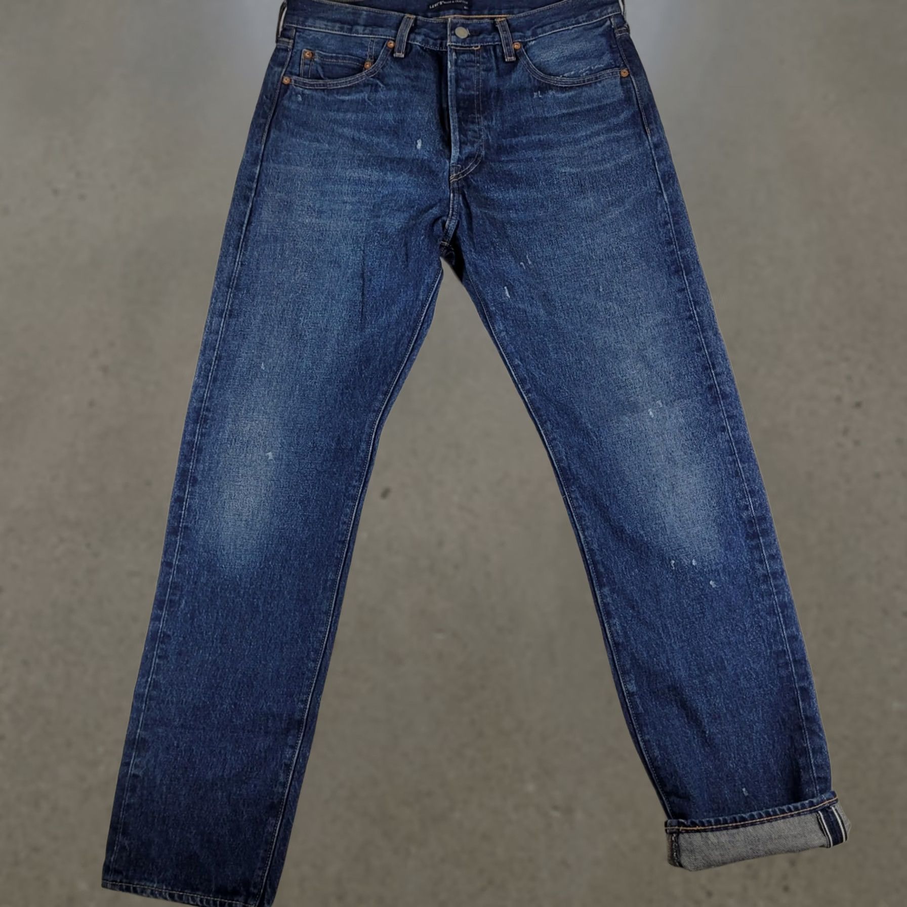 Levi's Levi's Made & Crafted 501 Jeans Men's 32x32 Blue Selvedge Denim LMC Straight Sample Size US 32 / EU 48 - 1 Thumbnail