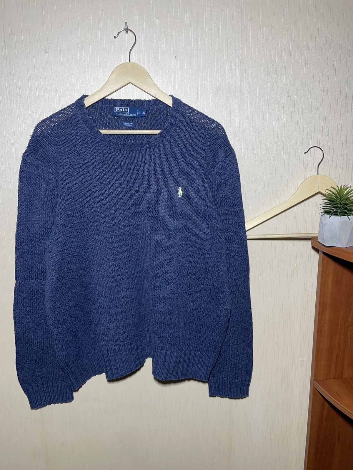 Japanese Brand × Polo Ralph Lauren × Vintage Polo Ralph Lauren vintage knitwear linen sweater Size US XL / EU 56 / 4 - 1 Thumbnail