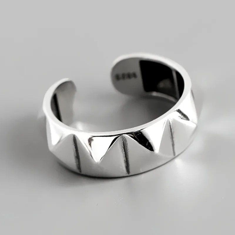 Jewelry Glossy Rhombus Ring Size ONE SIZE - 2 Thumbnail