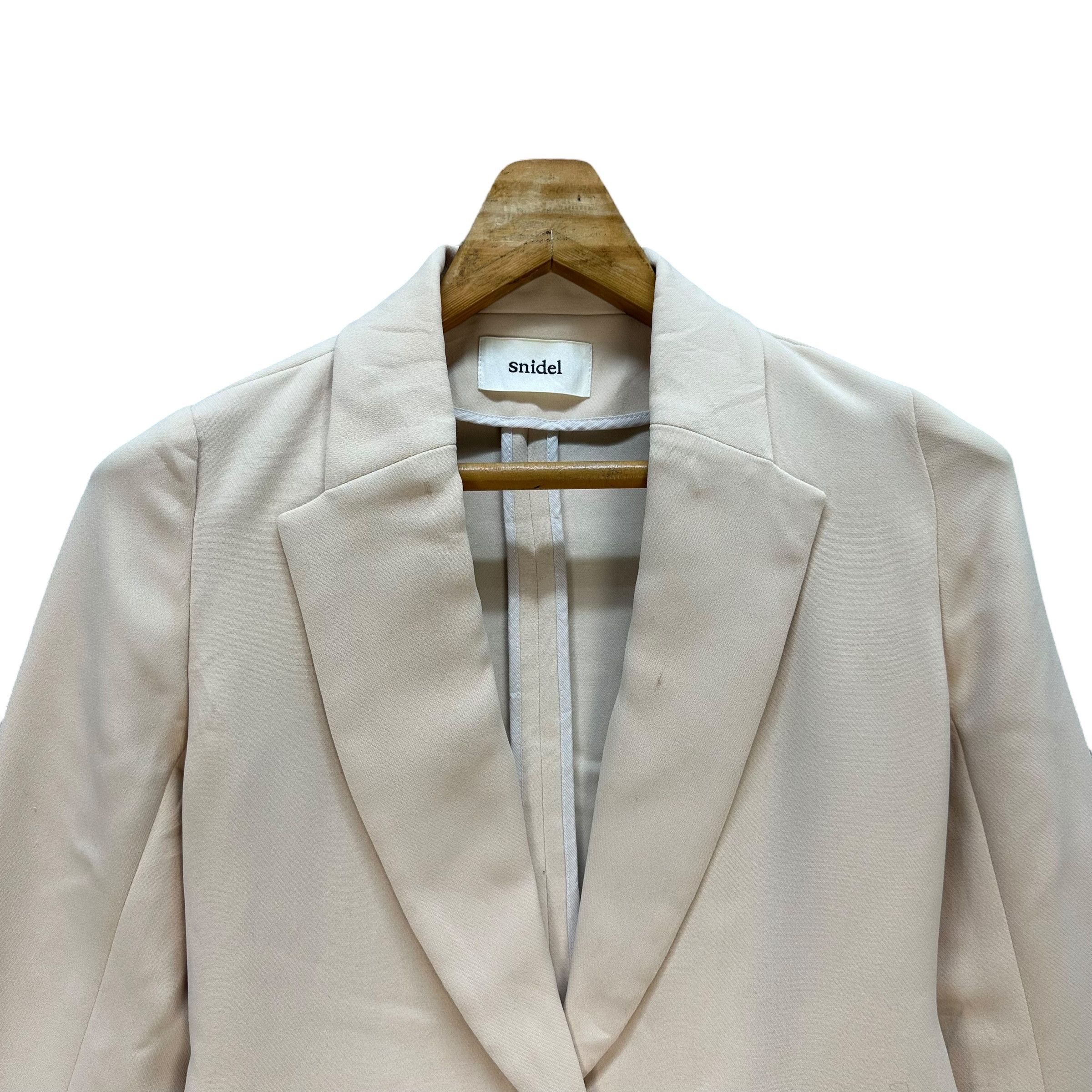 Japanese Brand SNIDEL Belted Suit Jacket Blazer #A68-1634 Size ONE SIZE - 2 Thumbnail