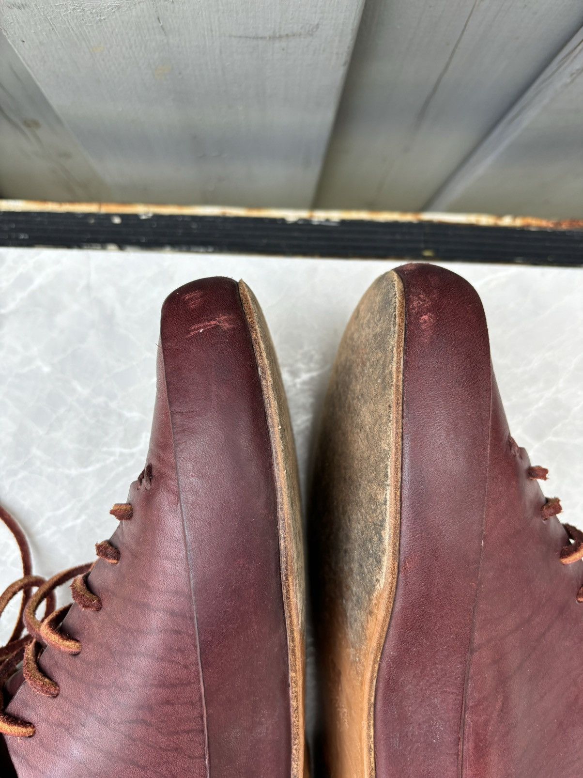 Designer × Feit Feit Classic High Leather Shoes Size 37 - 7 Goodyear Oxblood Size US 7 / IT 37 - 15 Thumbnail