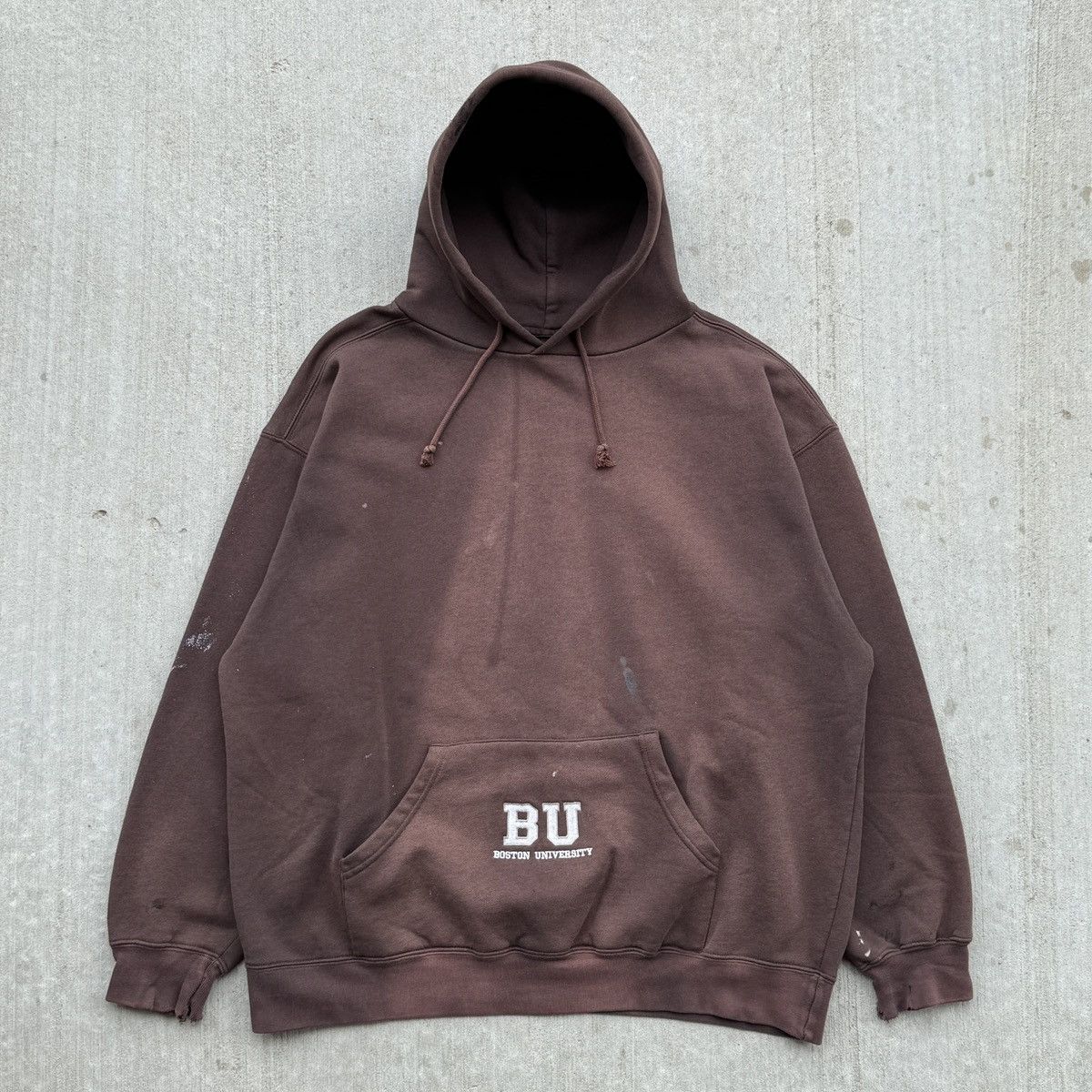 Unsound Rags Vintage Boston University Faded Hoodie Size US XL / EU 56 / 4 - 1 Thumbnail