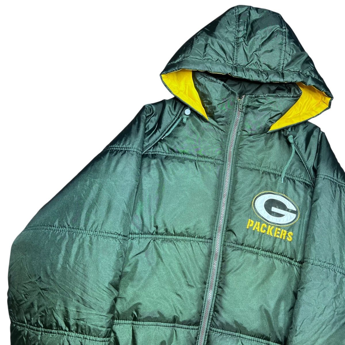 NFL 1990s NFL Green Bay Packers Game Day Spell Out Puffer Jacket Size US L / EU 52-54 / 3 - 19 Thumbnail