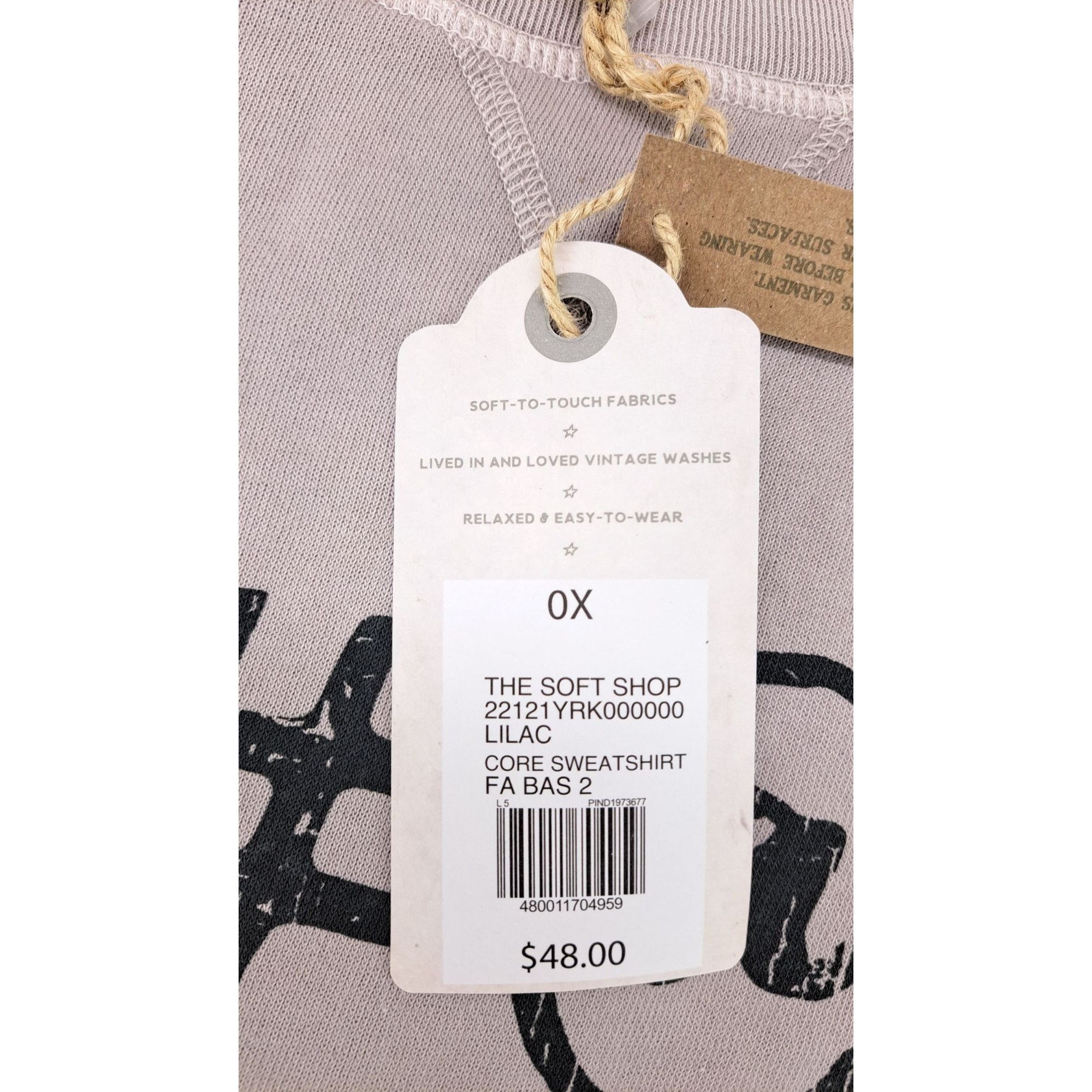 Other True Craft Graphic Sweatshirt Curse 2020 Covid Beige Soft Size XXL / US 16-18 / IT 52-54 - 2 Thumbnail