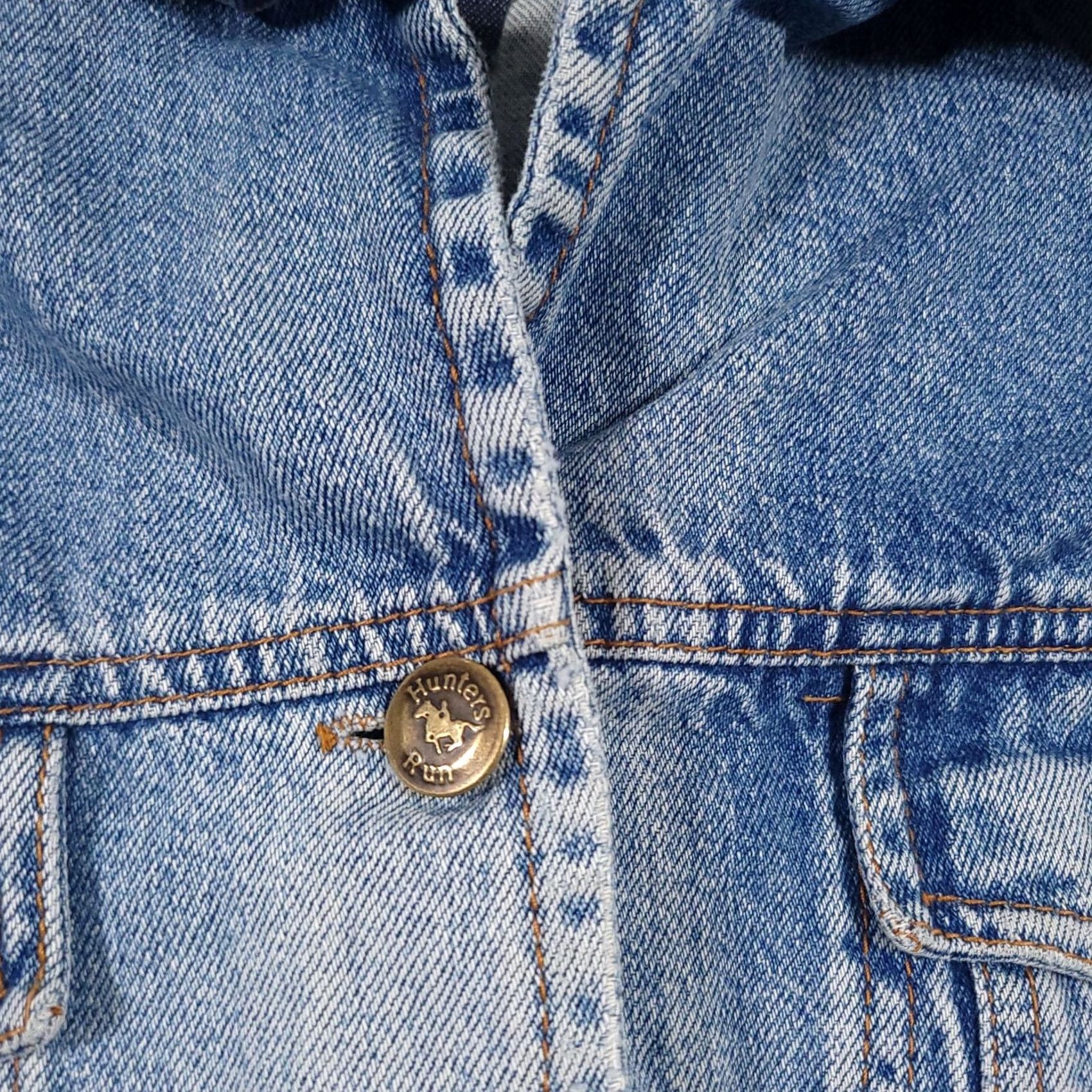 Denime VINTAGE Hunt Club Jean Jacket Women's Large Flap Pockets Denim Outdoor Farm FLAW Jacket, Blue, 90s, Casual, Travel, Denim, Women, L Size 36" / US 14 / IT 50 - 5 Thumbnail