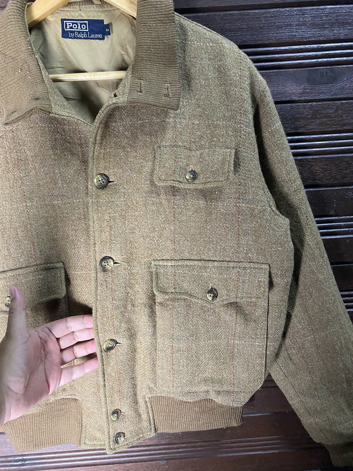 Polo Ralph Lauren Vintage Polo Ralph Lauren Wool Bomber Jacket Size US M / EU 48-50 / 2 - 4 Thumbnail