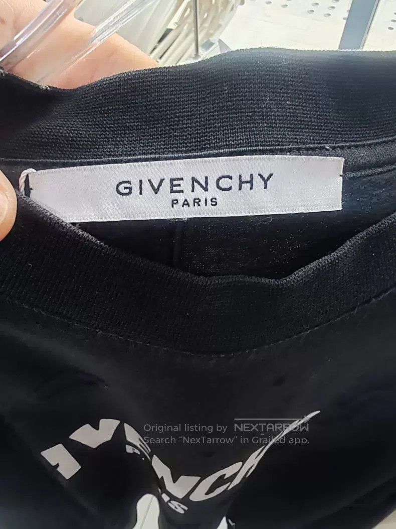Givenchy Givenchy Black Ripped Short-Sleeve T-Shirt Size US L / EU 52-54 / 3 - 3 Thumbnail