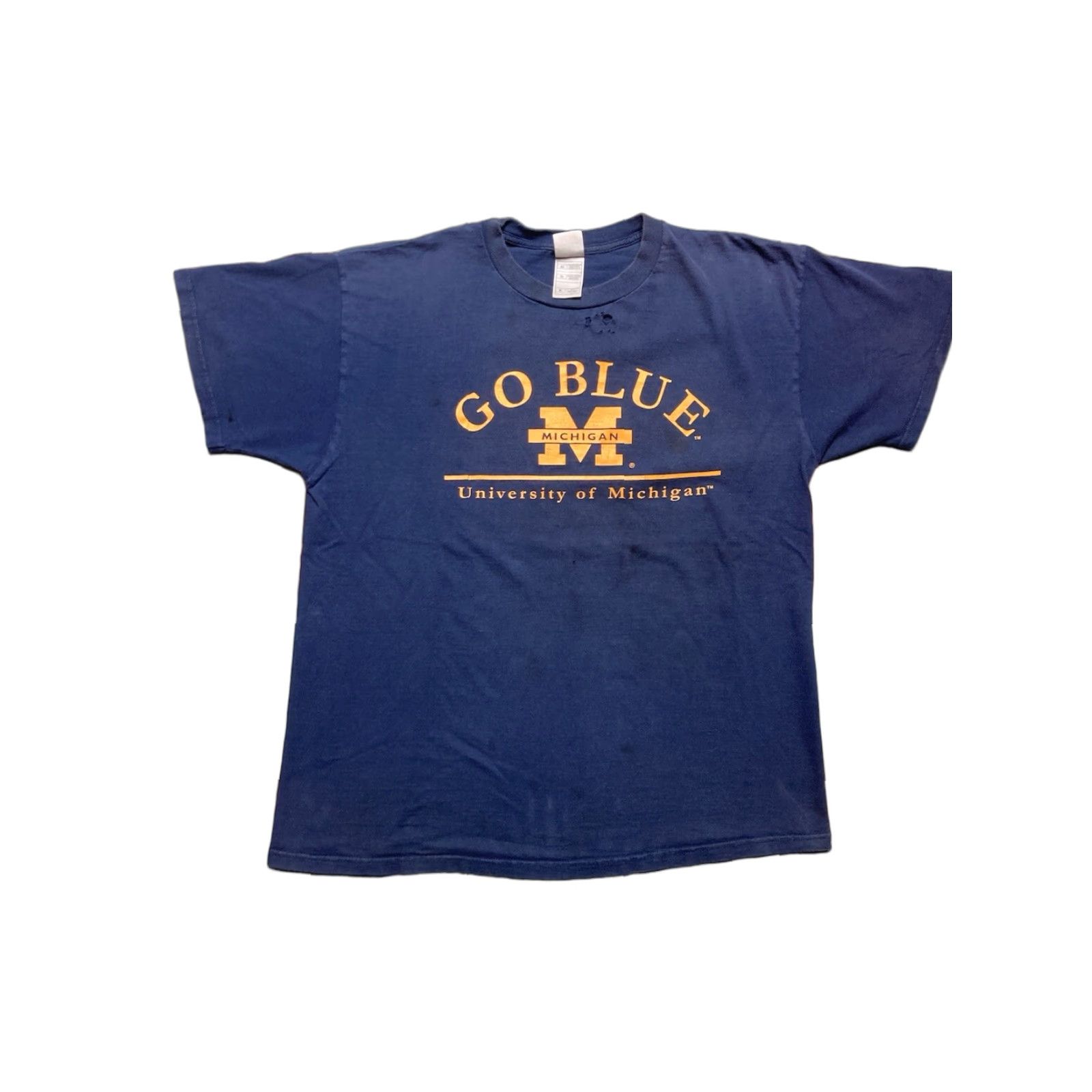 NCAA VINTAGE Michigan Wolverines University T-Shirt XL Blue Men Size US XL / EU 56 / 4 - 1 Thumbnail