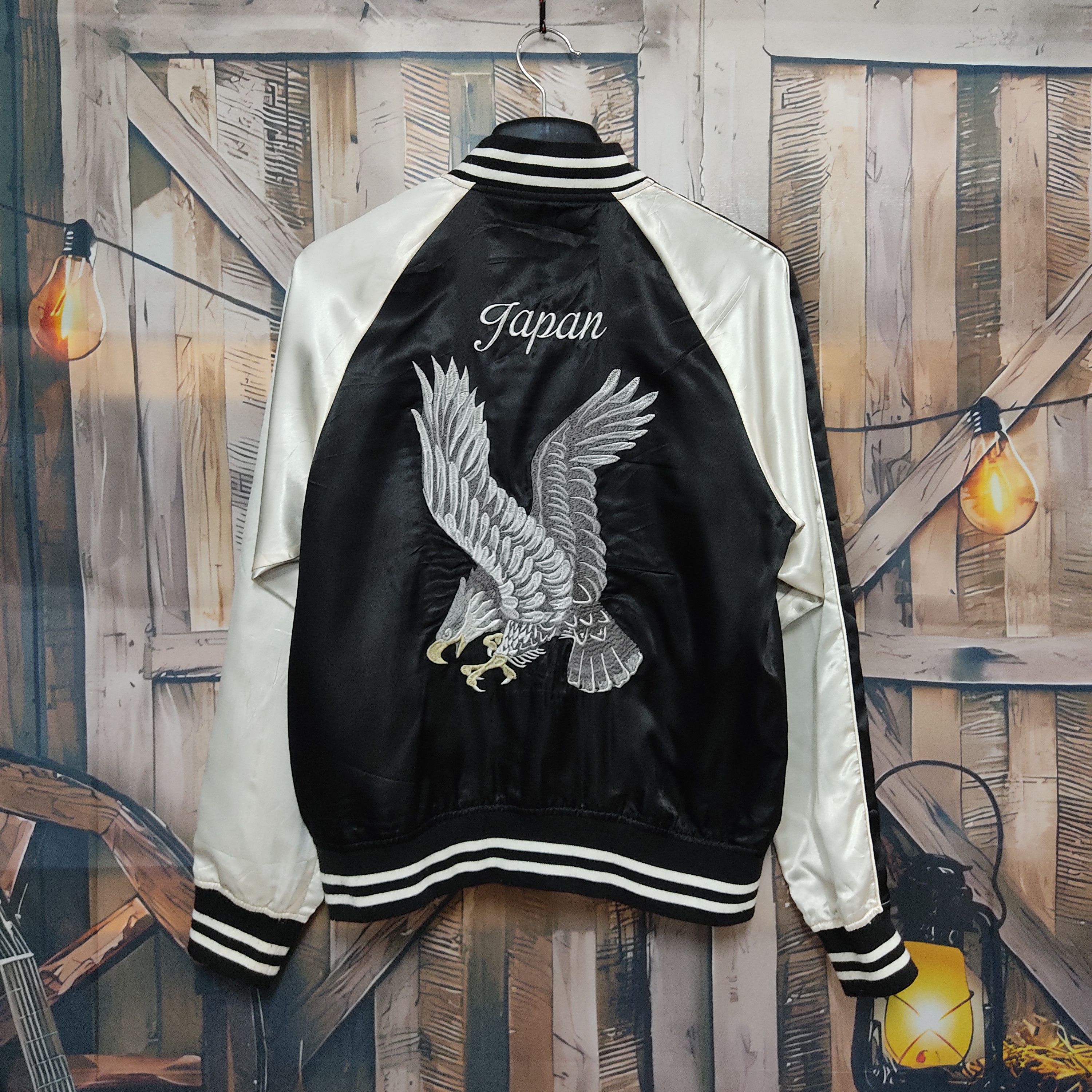 BAYCANT Japan Eagles Sukajan Light Zipper Jacket
