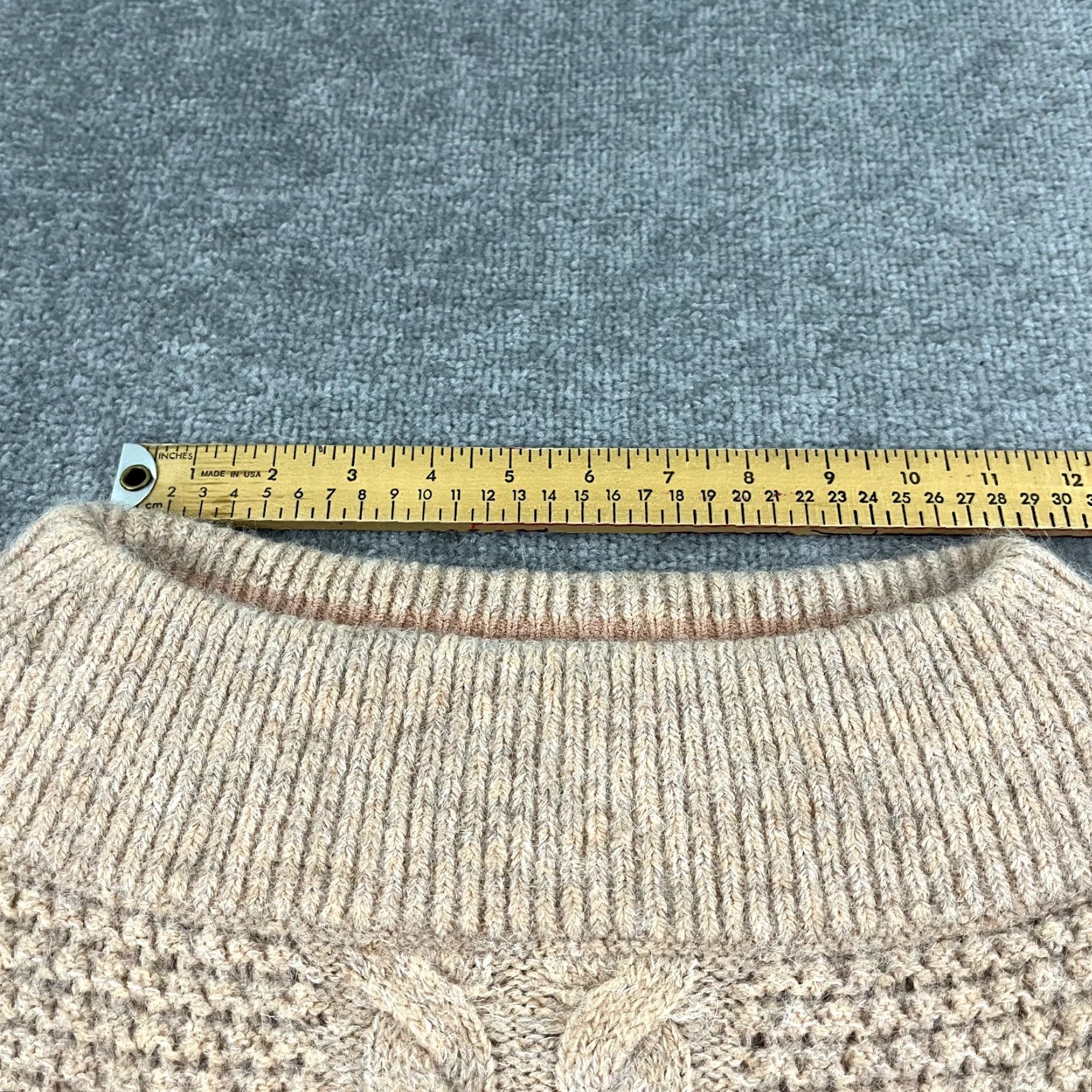 Pinko SLEEPING ON SNOW Sweater Womens XS Salmon Pink Orange Wool Alpaca Off Shoulder Pullover Knit Boat Neck 3/4 Sleeve Casual Womens Size XS / US 0-2 / IT 36-38 - 7 Thumbnail
