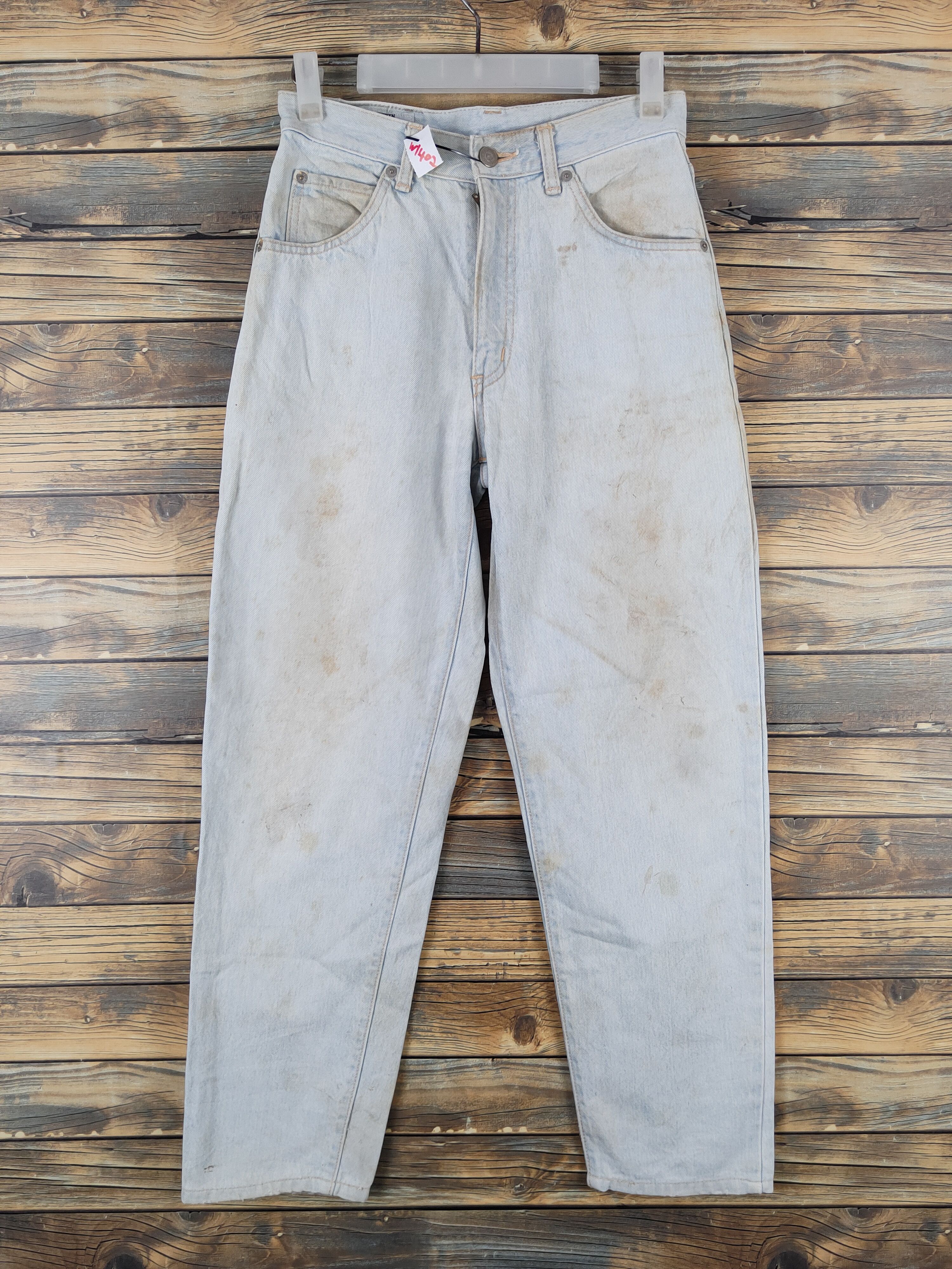 Edwin Edwin Light Blue Distressed Ripped Jeans #W1402 Size US 27 - 1 Thumbnail