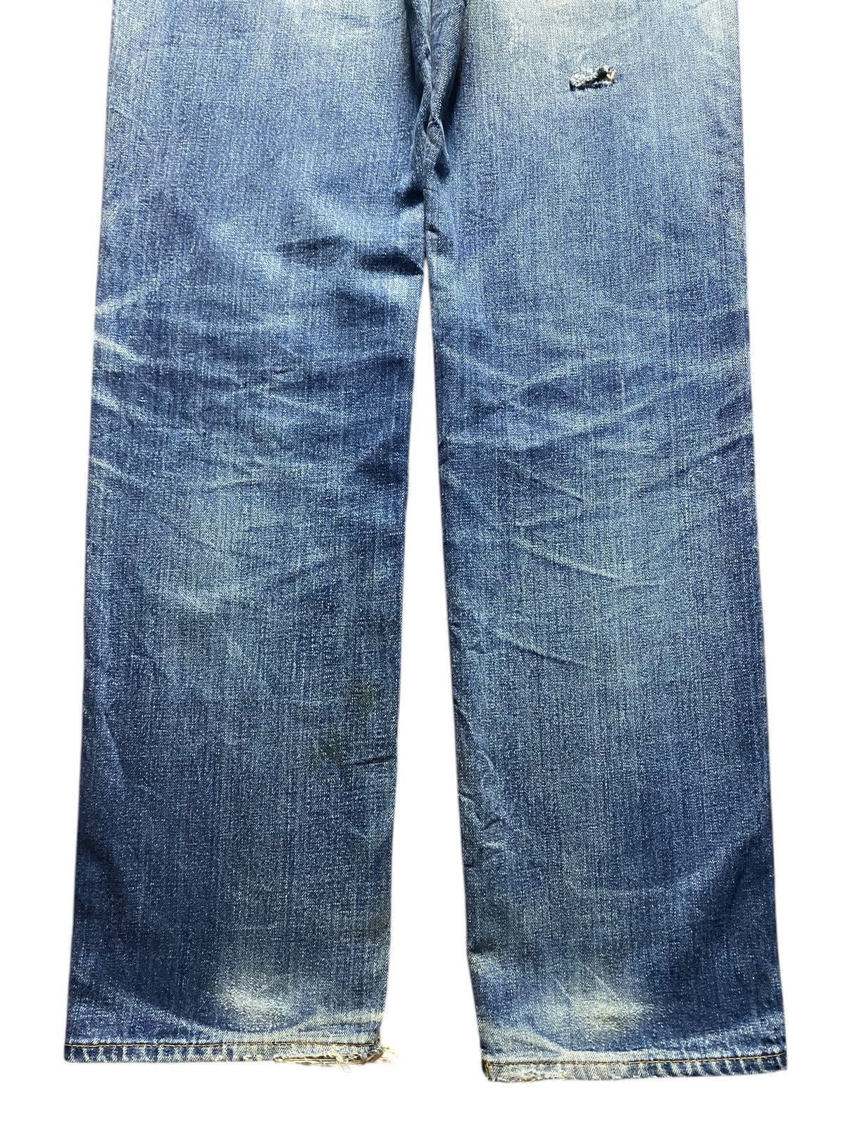 Levi's Vintage Clothing Vintage Levis 502 Mud Wash Ripped Loose Jeans Size US 30 / EU 46 - 6 Thumbnail