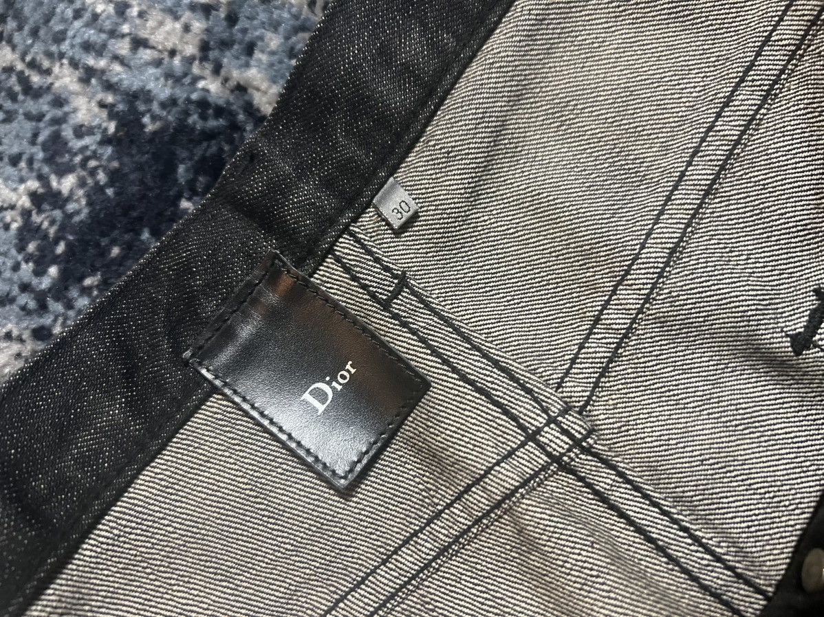 Dior × Hedi Slimane Dior Hedi Slimane AW05 Black Luster Wax Denim In The Morning Size US 32 / EU 48 - 5 Thumbnail