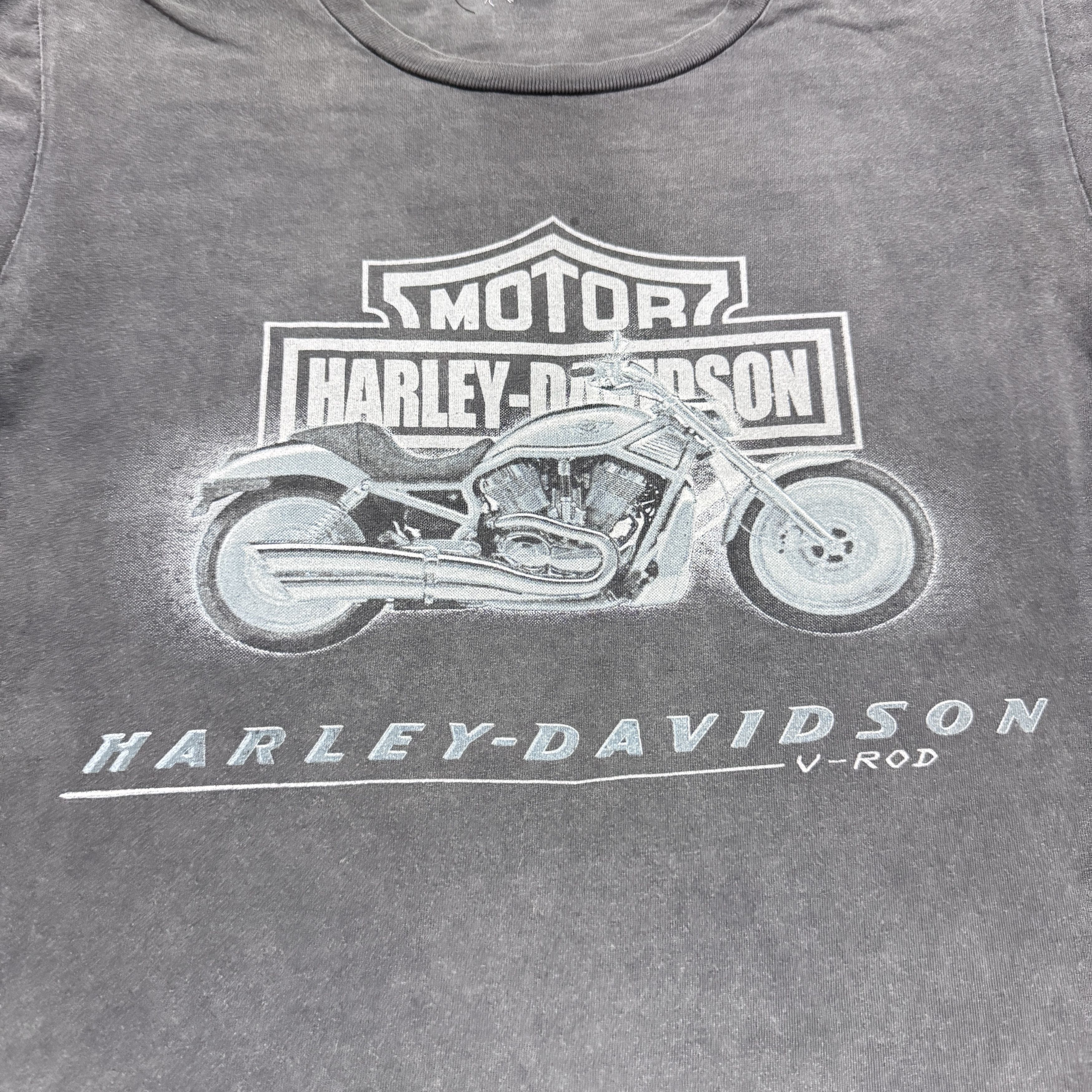 Vintage Vintage Harley Davidson Distressed Sun Faded T shirt Size US L / EU 52-54 / 3 - 3 Thumbnail