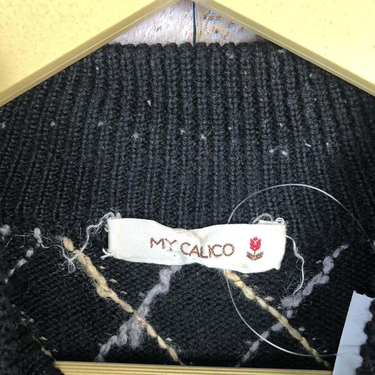 Aran Isles Knitwear × Japanese Brand My Collico Black Knitwear art vintage japan #A822 Size M / US 6-8 / IT 42-44 - 9 Thumbnail