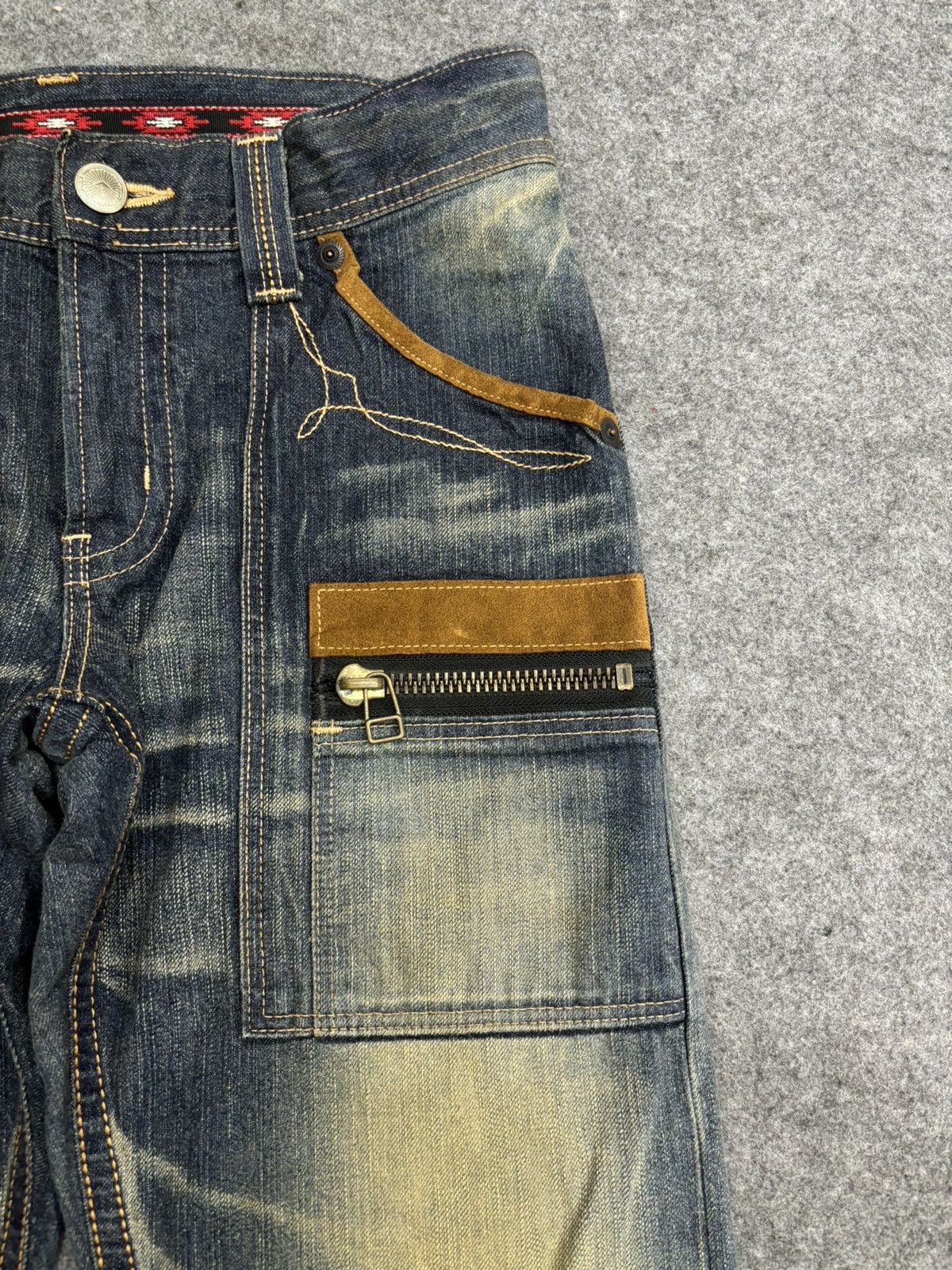 Edwin 💥Bush Denim💥Sick 90s Style Rust Wash Edwin Bush Denim F520 Size US 31 - 3 Thumbnail