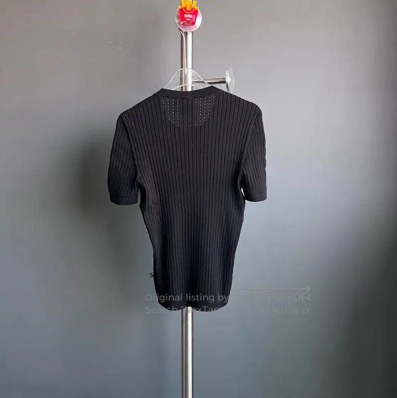 Chanel Chanel Black Cotton Women's Pullover Sweater . Size M / US 6-8 / IT 42-44 - 2 Thumbnail