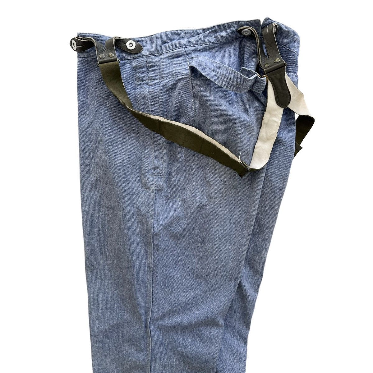 Vintage VINTAGE 1940 WWII SWISS PRISON WORK PANTS Size US 34 / EU 50 - 4 Thumbnail