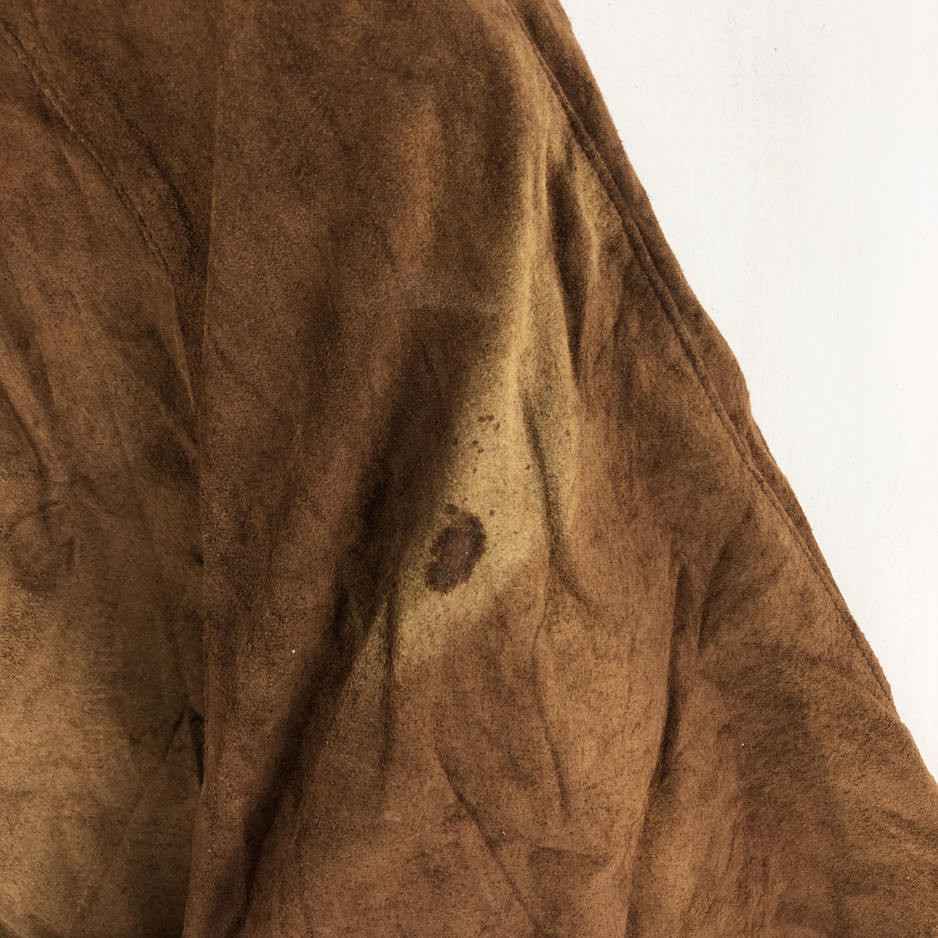 Beverly Hills Polo Club BHPC Faded Brown Suede Leather Jacket #2022-69 Size US L / EU 52-54 / 3 - 10 Thumbnail