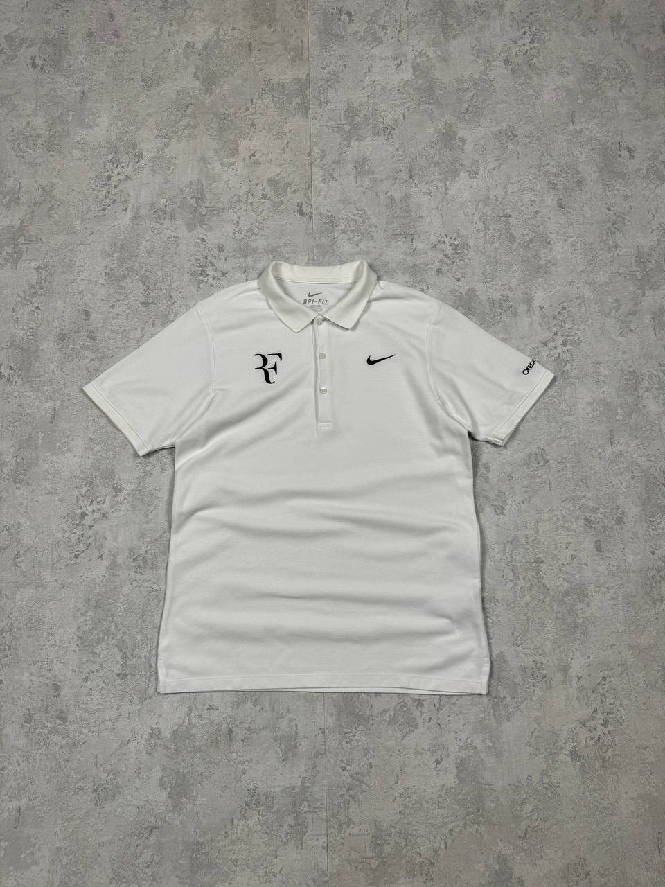 Nike Nike Roger Federer White Polo Embroidered Logo Size M Size US M / EU 48-50 / 2 - 1 Thumbnail