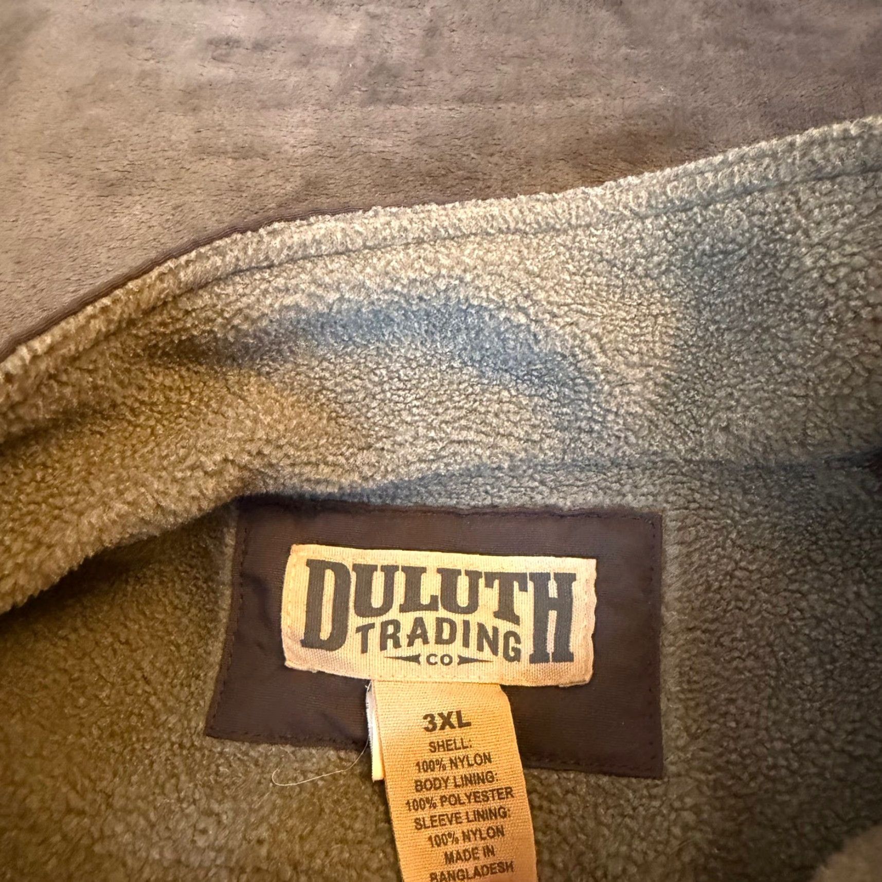 Duluth Trading Company Duluth Trading Co Mens 3XL Fleece Lined Jacket Gray Full Zip Bomber Work Coat Jacket long Sleeve Zip Pockets Insulated Casual Fall Winter Mens Size US XXL / EU 58 / 5 - 3 Thumbnail