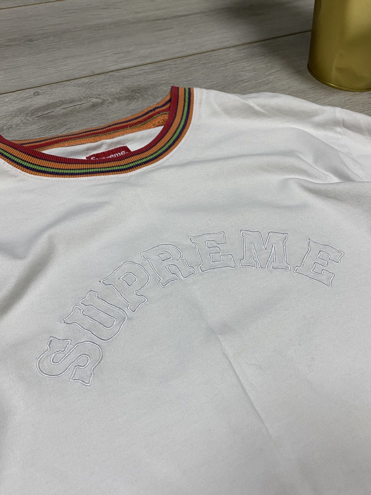 Supreme Supreme multicolor collar rib spell out longsleeve Size US M / EU 48-50 / 2 - 2 Thumbnail