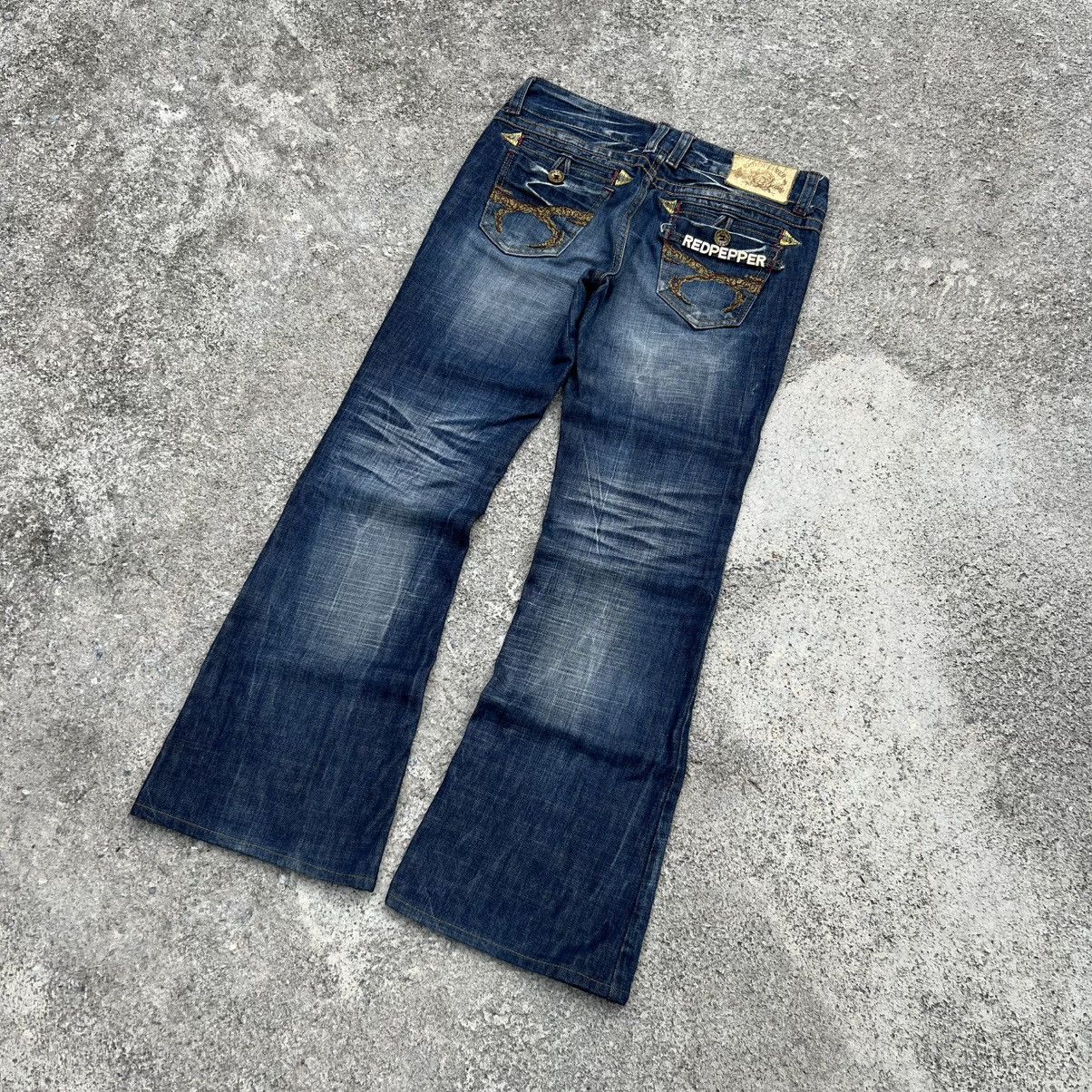 Japanese Brand “REDPEPPER” ACID WASH FLARE JEANS Size 28" / US 6 / IT 42 - 12 Thumbnail