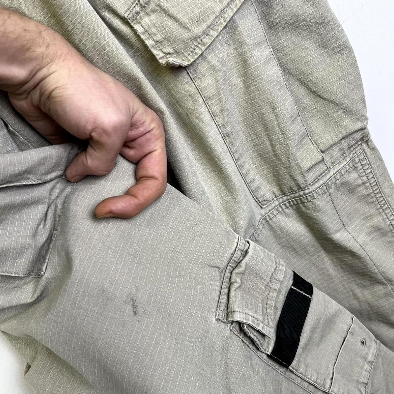 Vintage VINTAGE Woolrich Cargo Pants Men Regular 34 Gray Cargo Pocket Durable Outdoor Wear Size US 34 / EU 50 - 7 Thumbnail