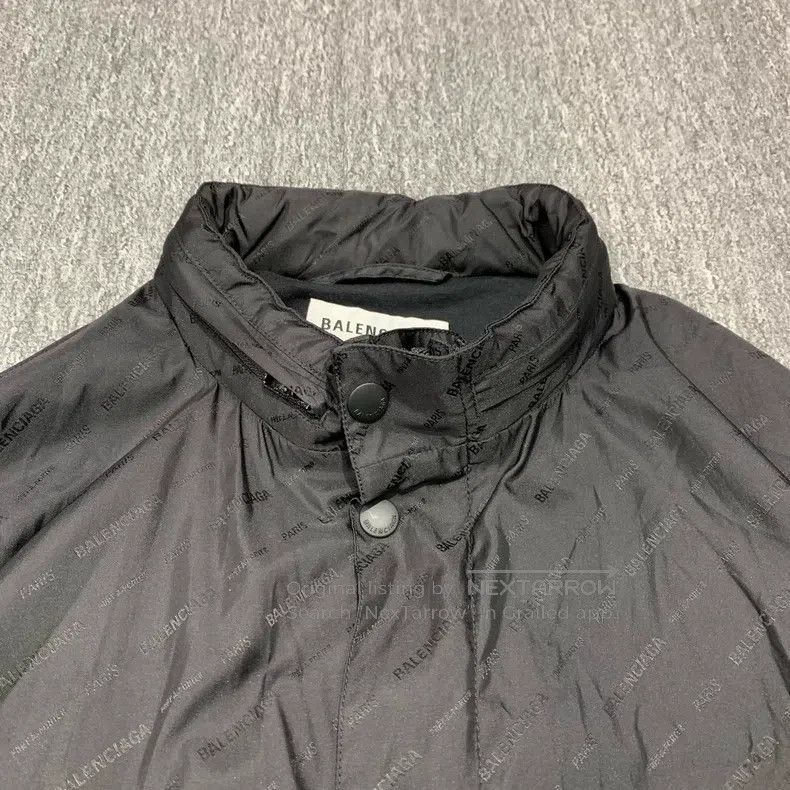 Balenciaga Balenciaga Black Barrage Printed Windbreaker Jacket Size US XS / EU 42 / 0 - 6 Thumbnail