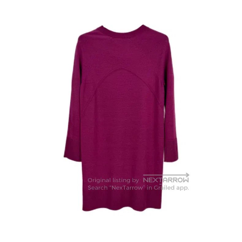 Hermes Hermes Magenta wool dress, drop shoulder style Size XS / US 0-2 / IT 36-38 - 2 Thumbnail