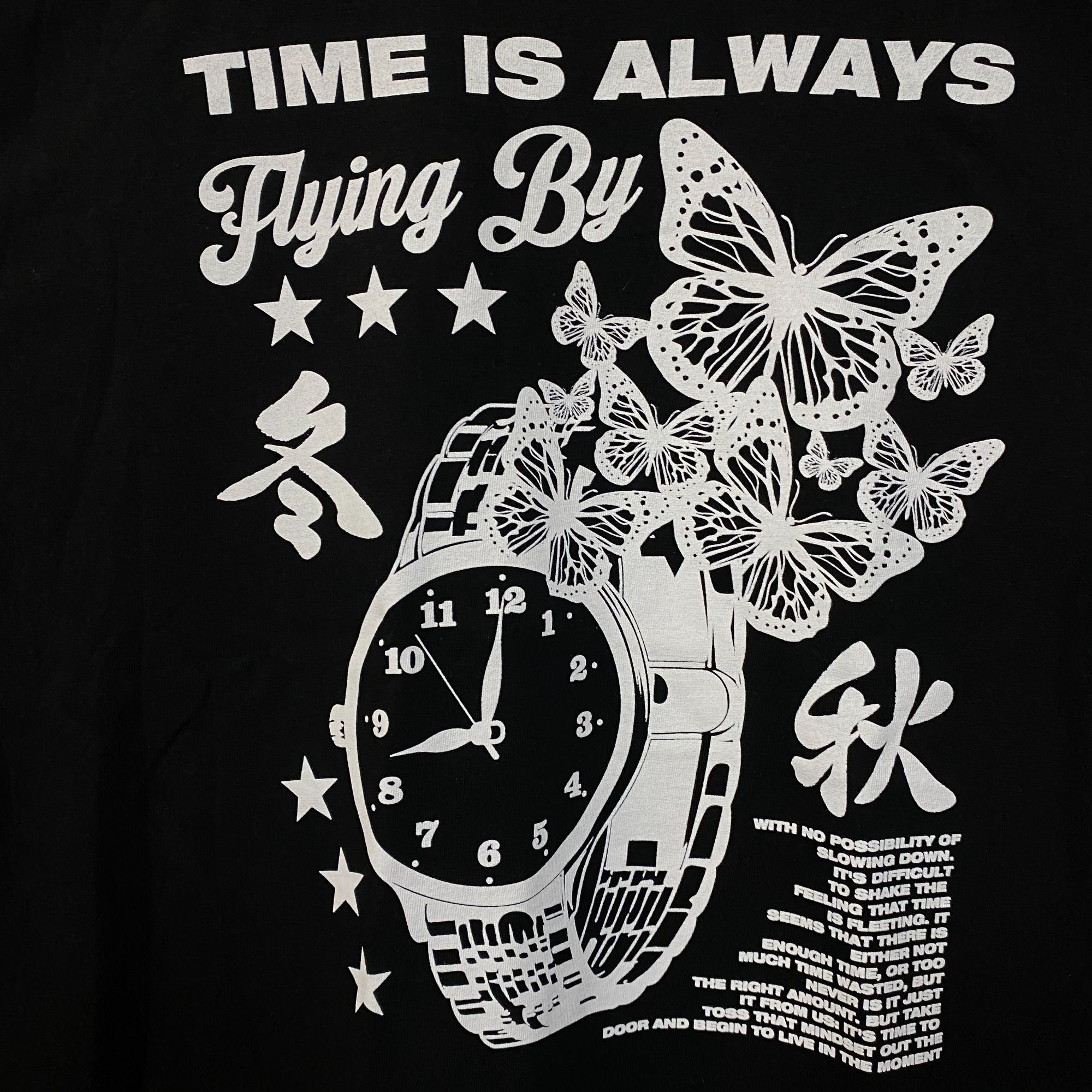 Fashion Nova Fashion Nova Time Is Always Flying By Graphic T-Shirt XL Size US XL / EU 56 / 4 - 2 Thumbnail