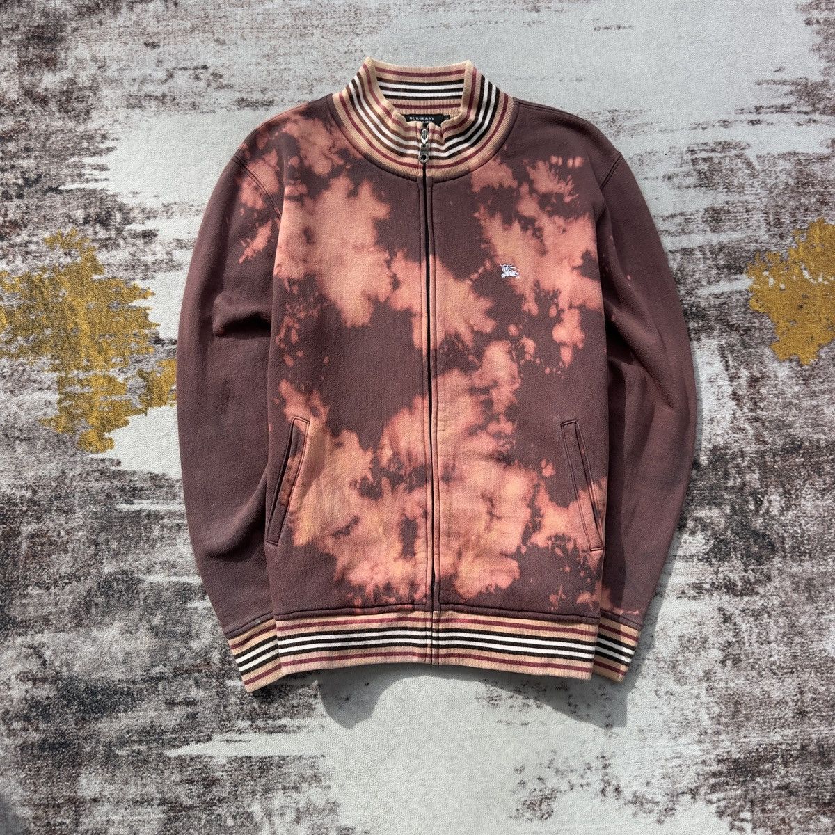 Burberry VINTAGE BURBERRY CUSTOM-MADE BLEACHED ZIP JACKET RARE Size US S / EU 44-46 / 1 - 1 Thumbnail