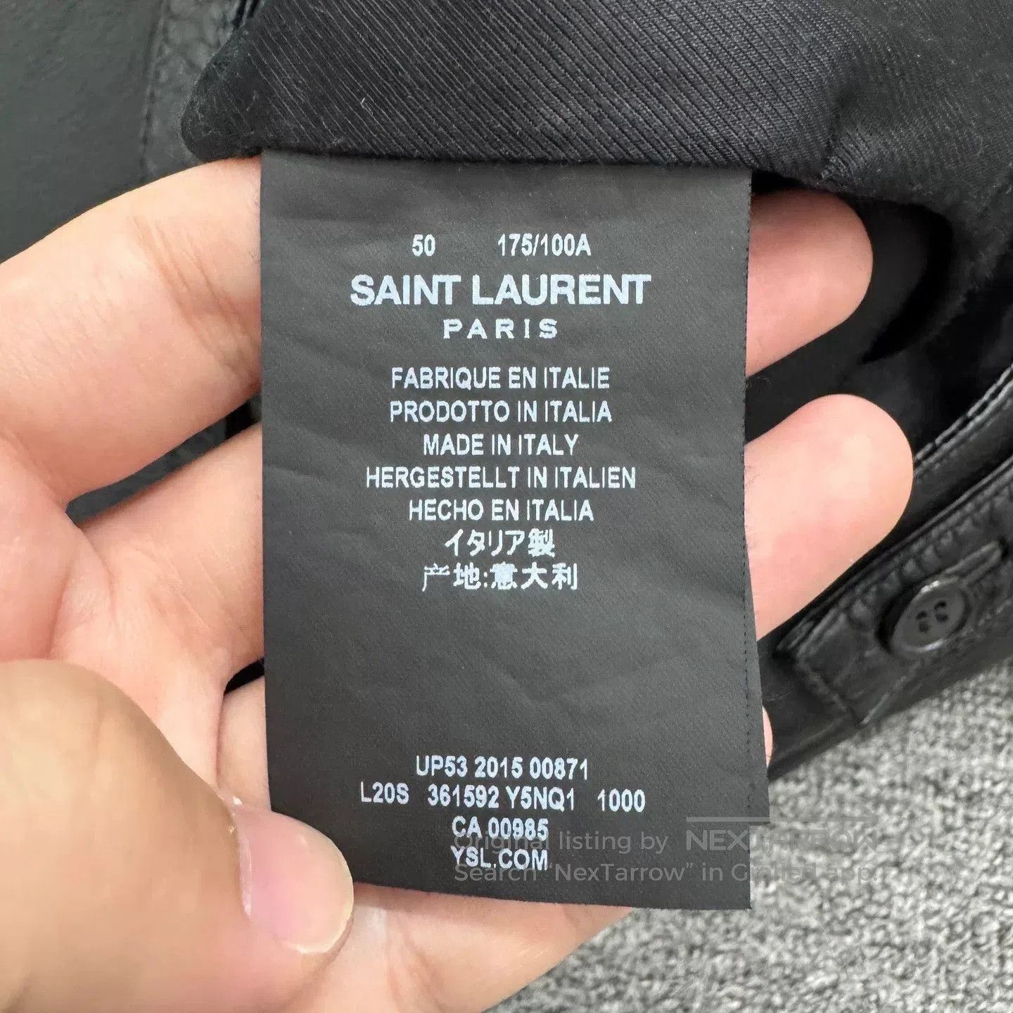 Schott black leather jacket size 50. Size US L / EU 52-54 / 3 - 4 Thumbnail